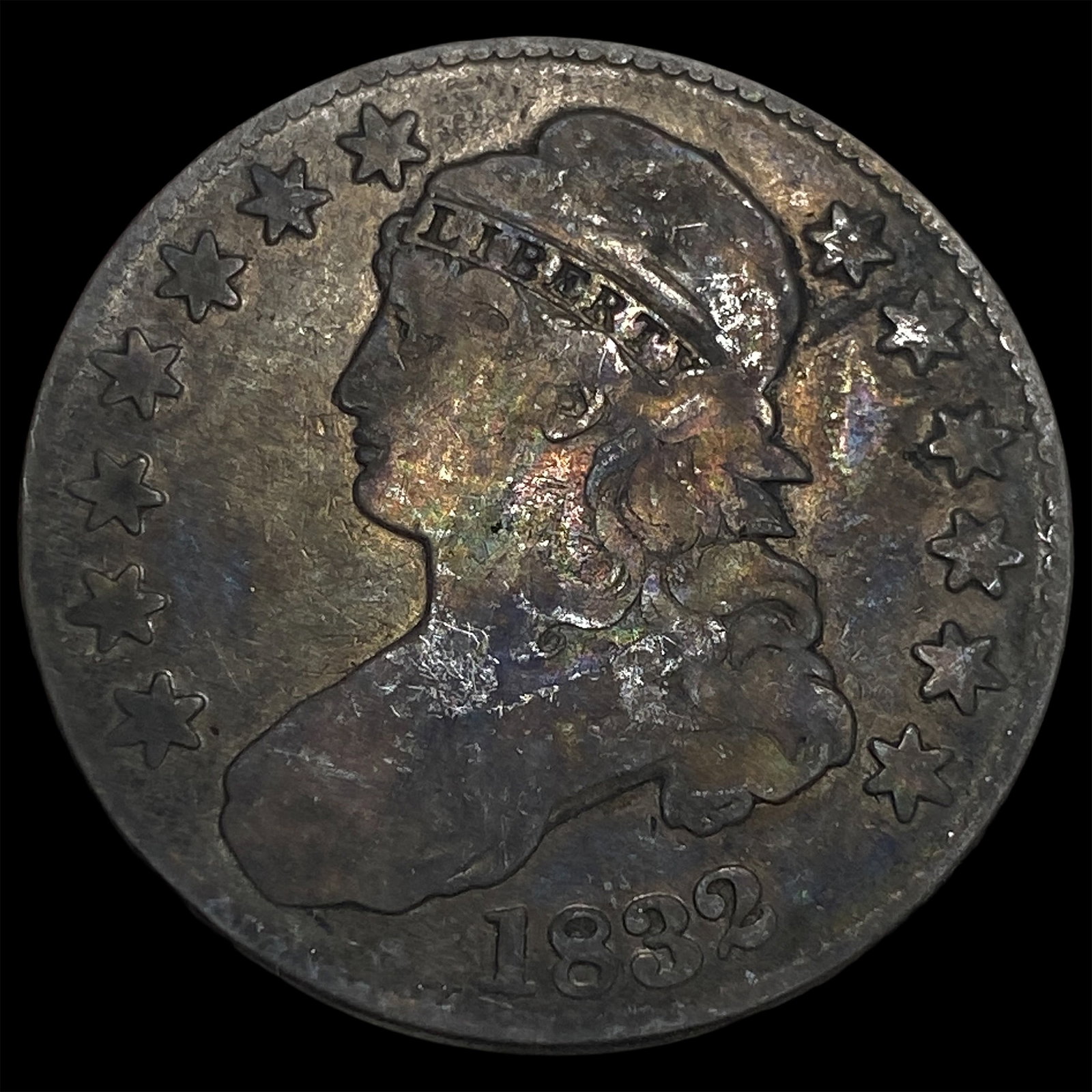 1832 Capped Bust Half Dollar NICELY CIRCULATED: 1832 Capped Bust Half Dollar NICELY CIRCULATED