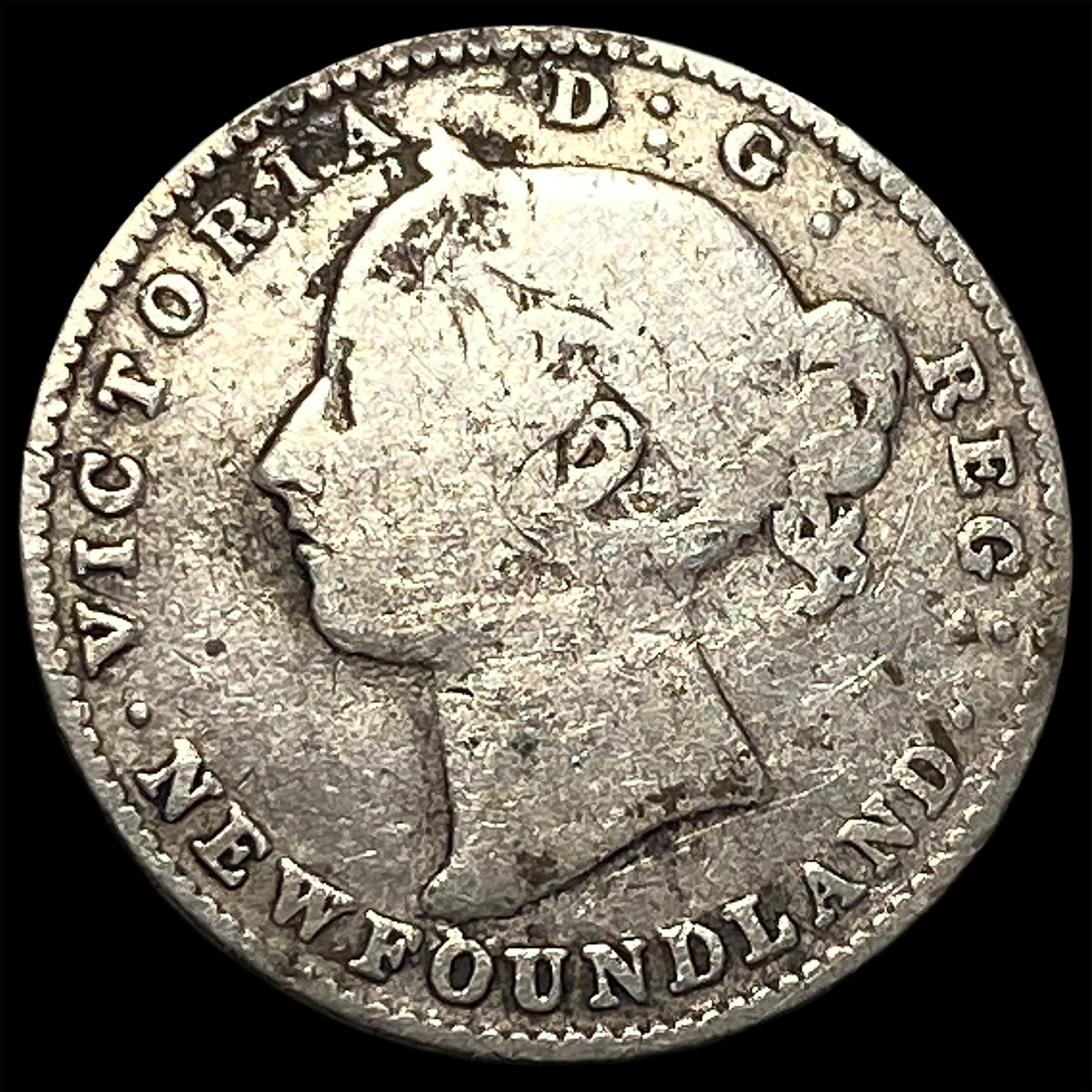 1894 Newfoundland Silver 10 Cents LIGHTLY CIRCULATED: 1894 Newfoundland Silver 10 Cents LIGHTLY CIRCULATED