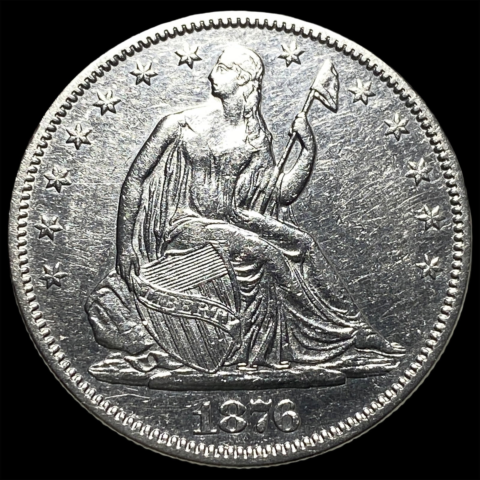 1876 Seated Liberty Half Dollar UNCIRCULATED: 1876 Seated Liberty Half Dollar UNCIRCULATED
