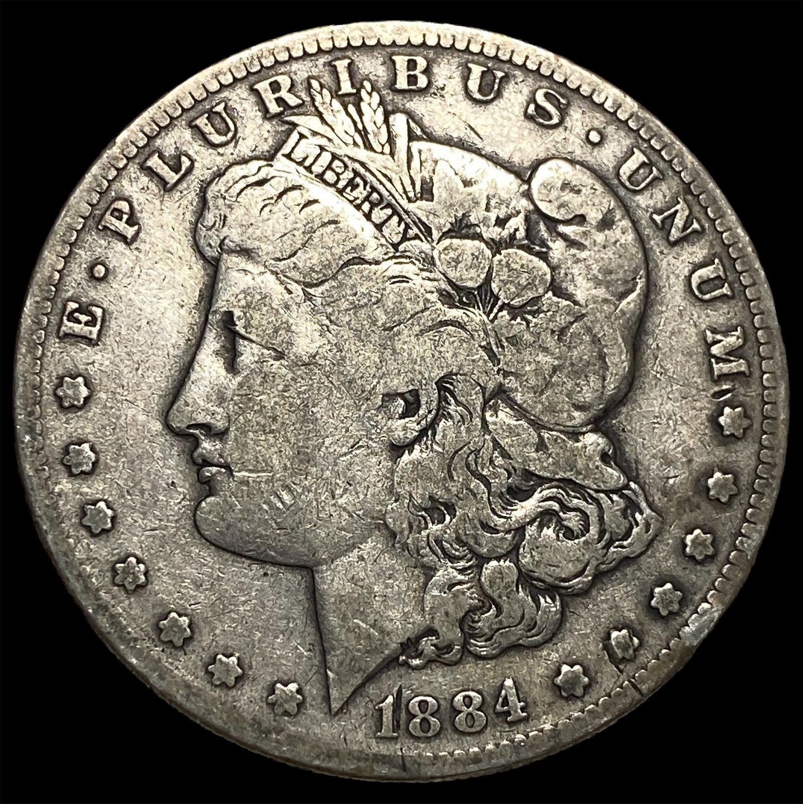 1884-S Morgan Silver Dollar LIGHTLY CIRCULATED: 1884-S Morgan Silver Dollar LIGHTLY CIRCULATED