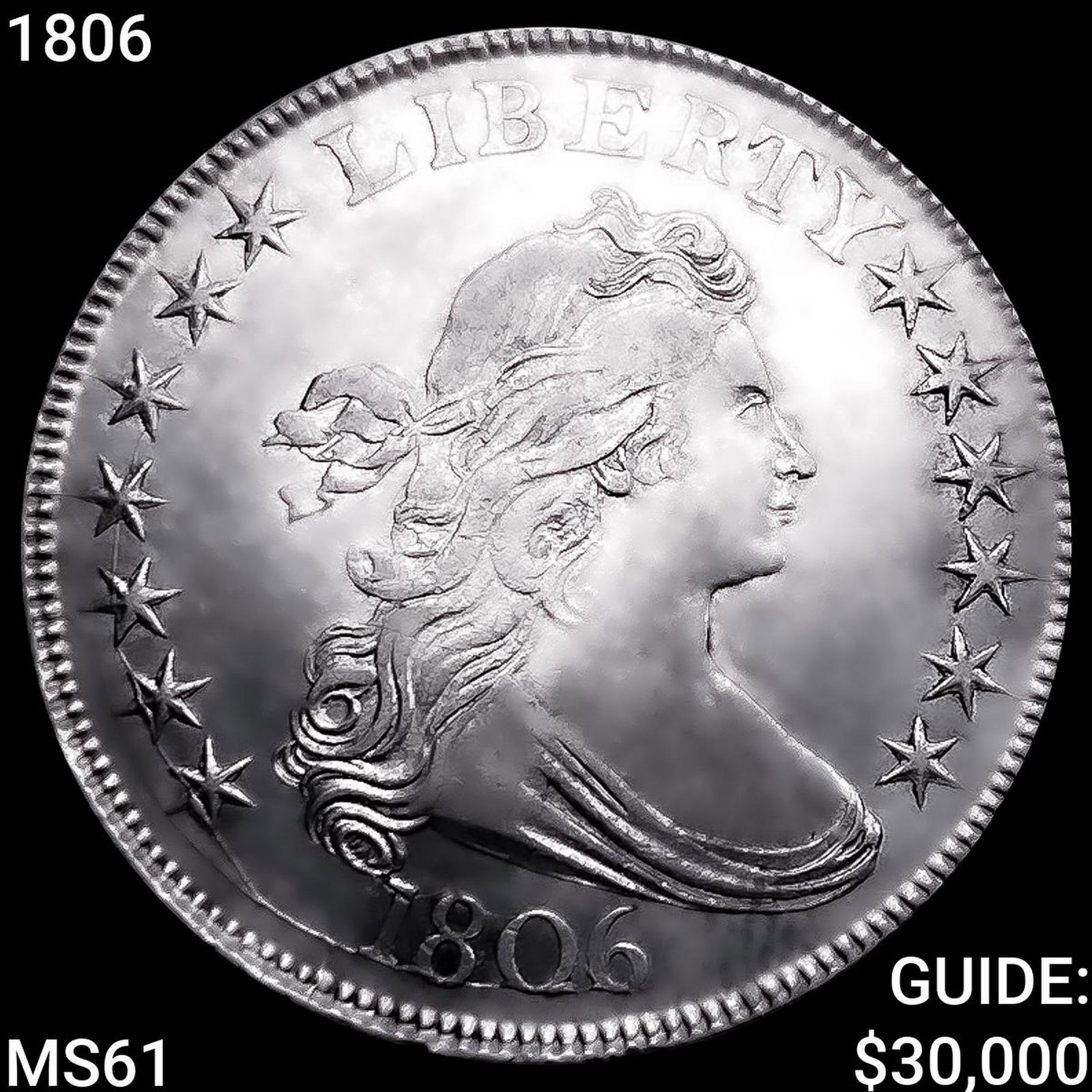 1806 Draped Bust Half Dollar UNCIRCULATED (1 of 2)