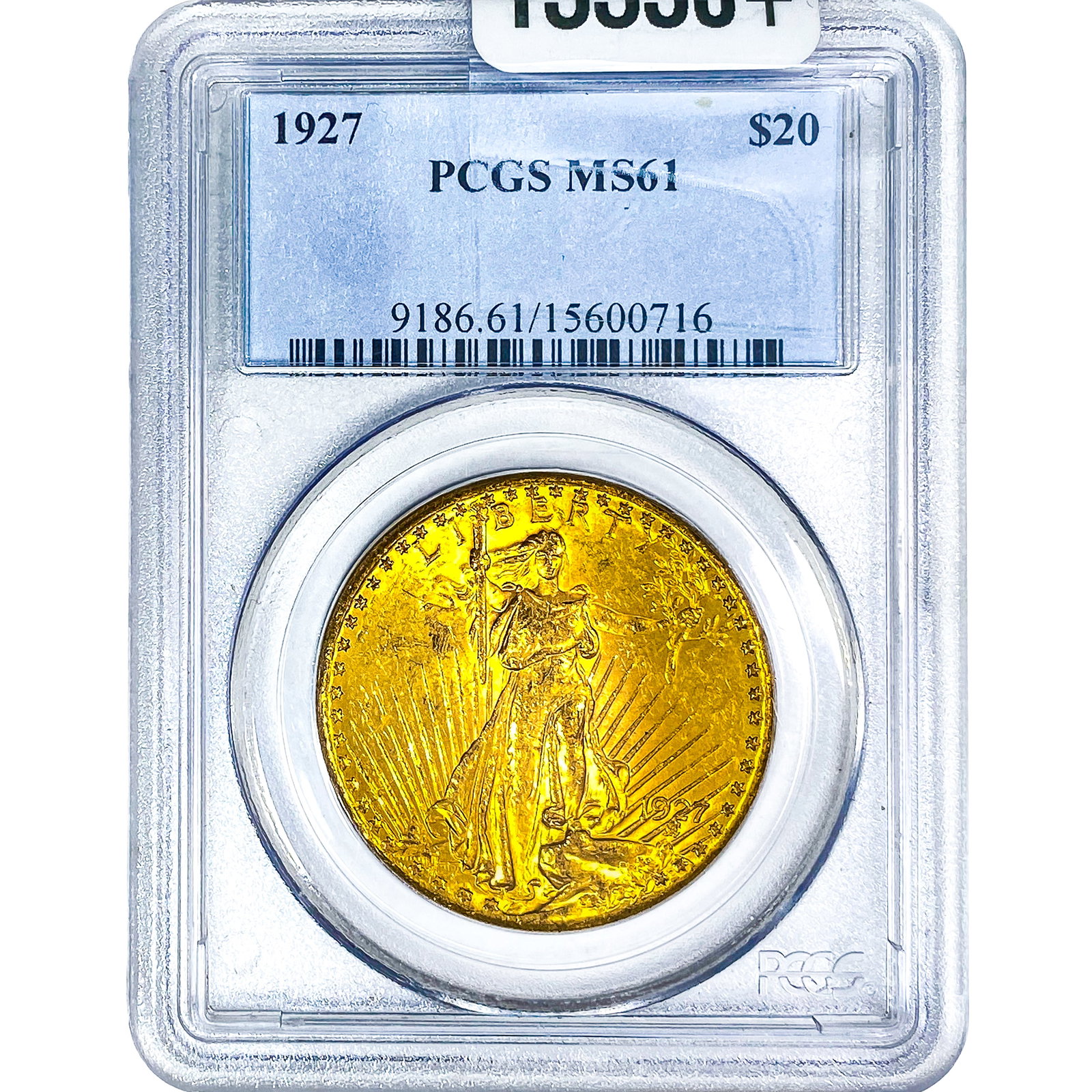 1927 $20 Gold Double Eagle PCGS MS61: 1927 $20 Gold Double Eagle PCGS MS61