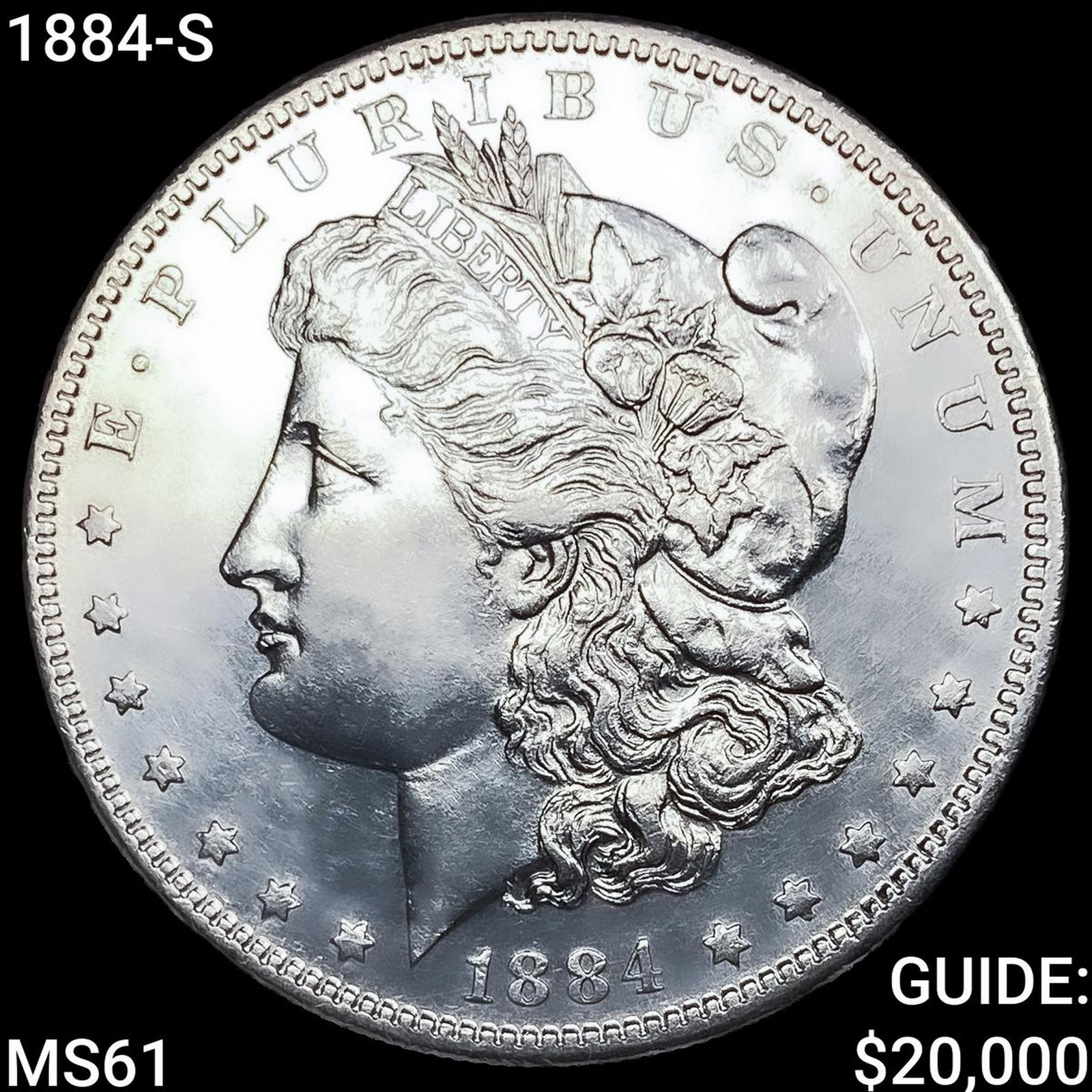 1884-S Morgan Silver Dollar UNCIRCULATED: 1884-S Morgan Silver Dollar UNCIRCULATED