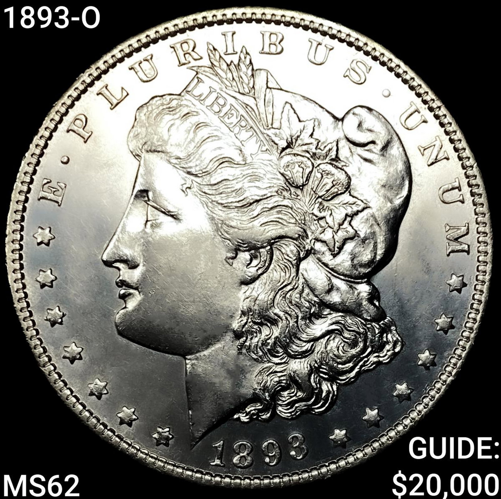 1893-O Morgan Silver Dollar UNCIRCULATED: 1893-O Morgan Silver Dollar UNCIRCULATED