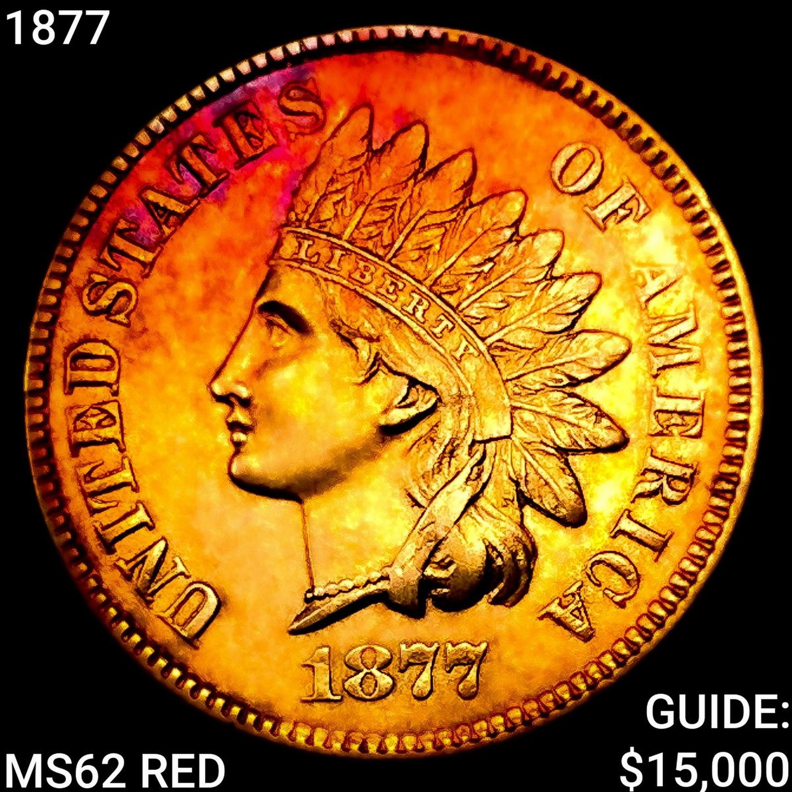 1877 Indian Head Cent UNCIRCULATED RD: 1877 Indian Head Cent UNCIRCULATED RD