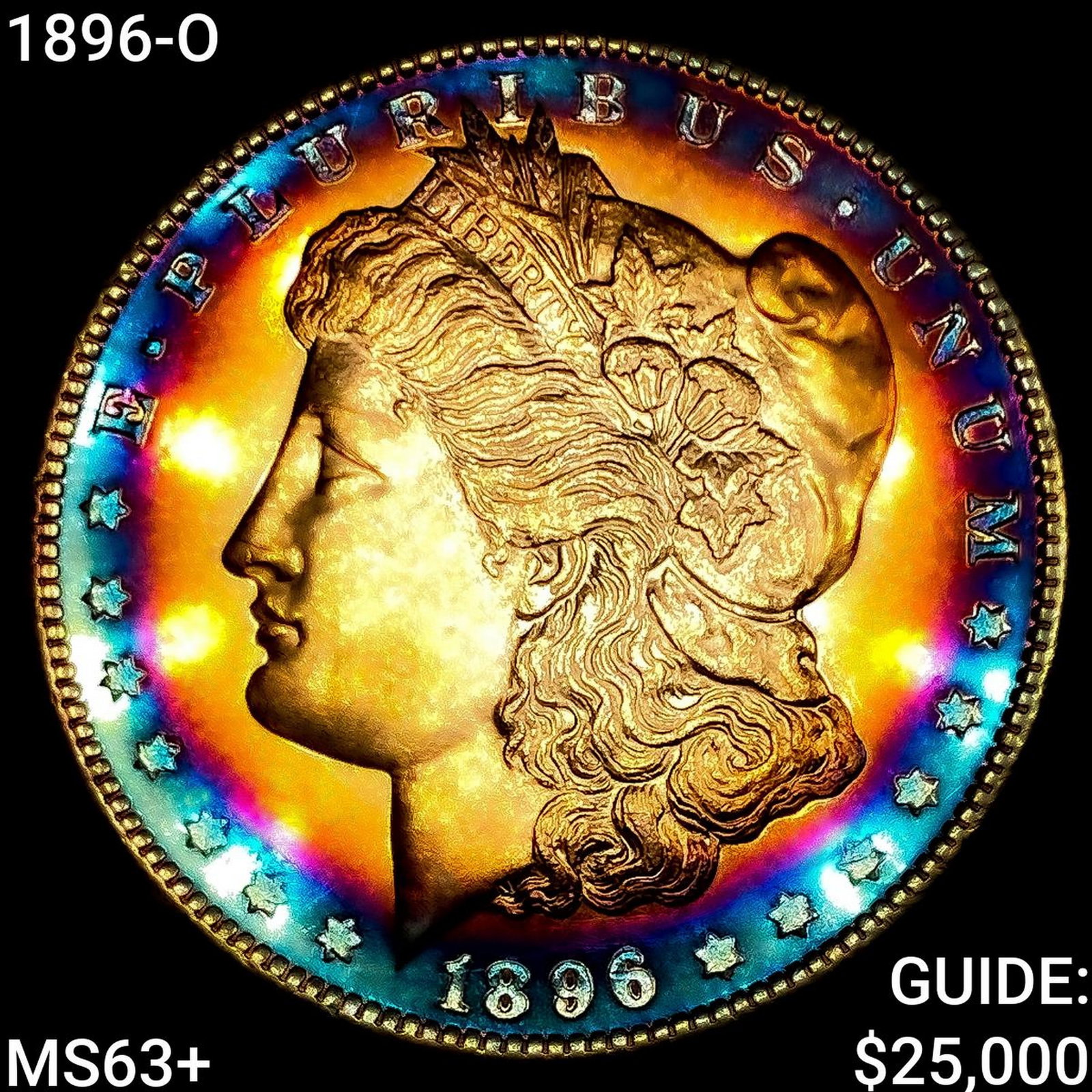 1896-O Morgan Silver Dollar CHOICE BU+: 1896-O Morgan Silver Dollar CHOICE BU+