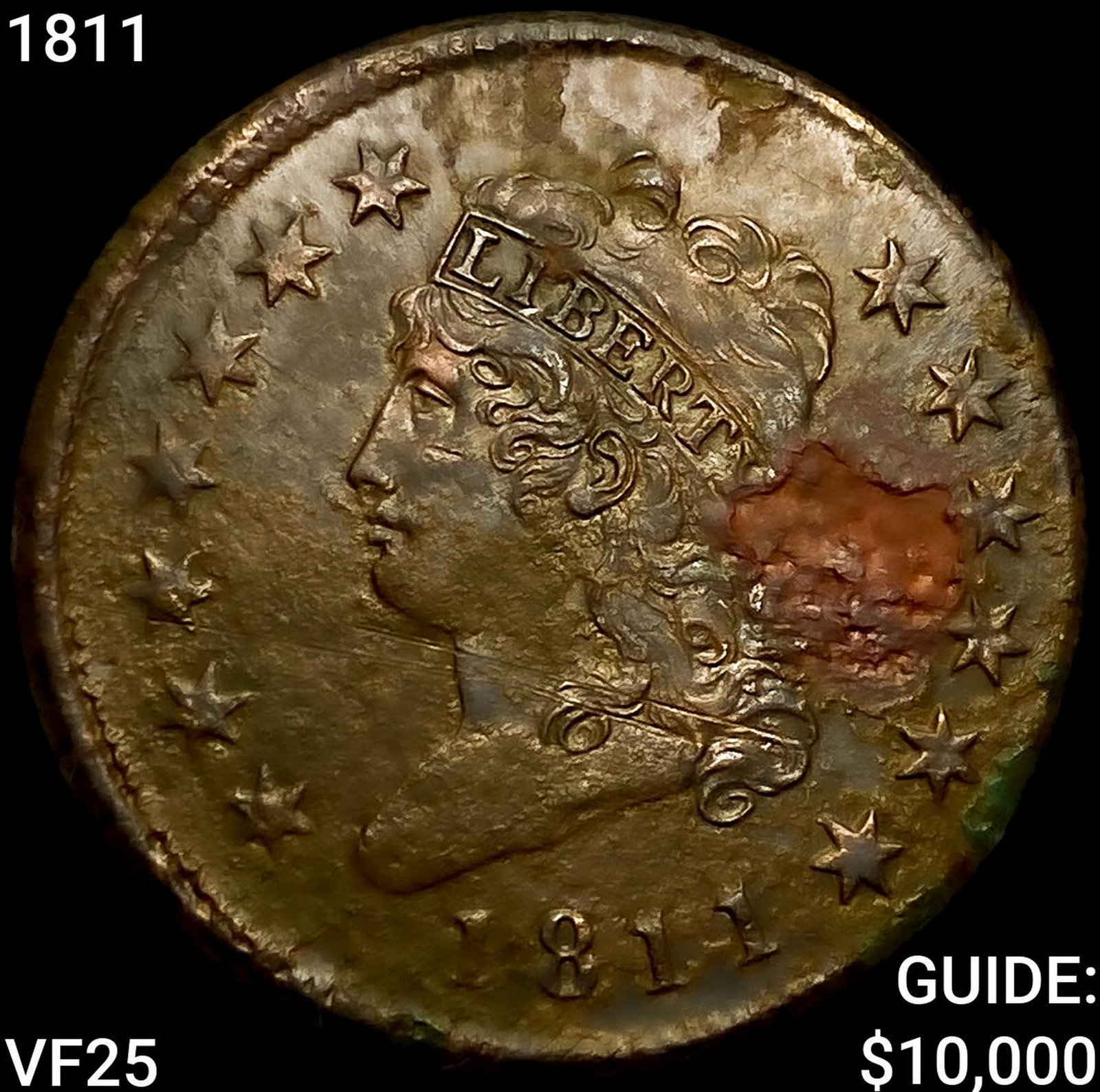 1811 Classic Head Large Cent LIGHTLY CIRCULATED (1 of 2)