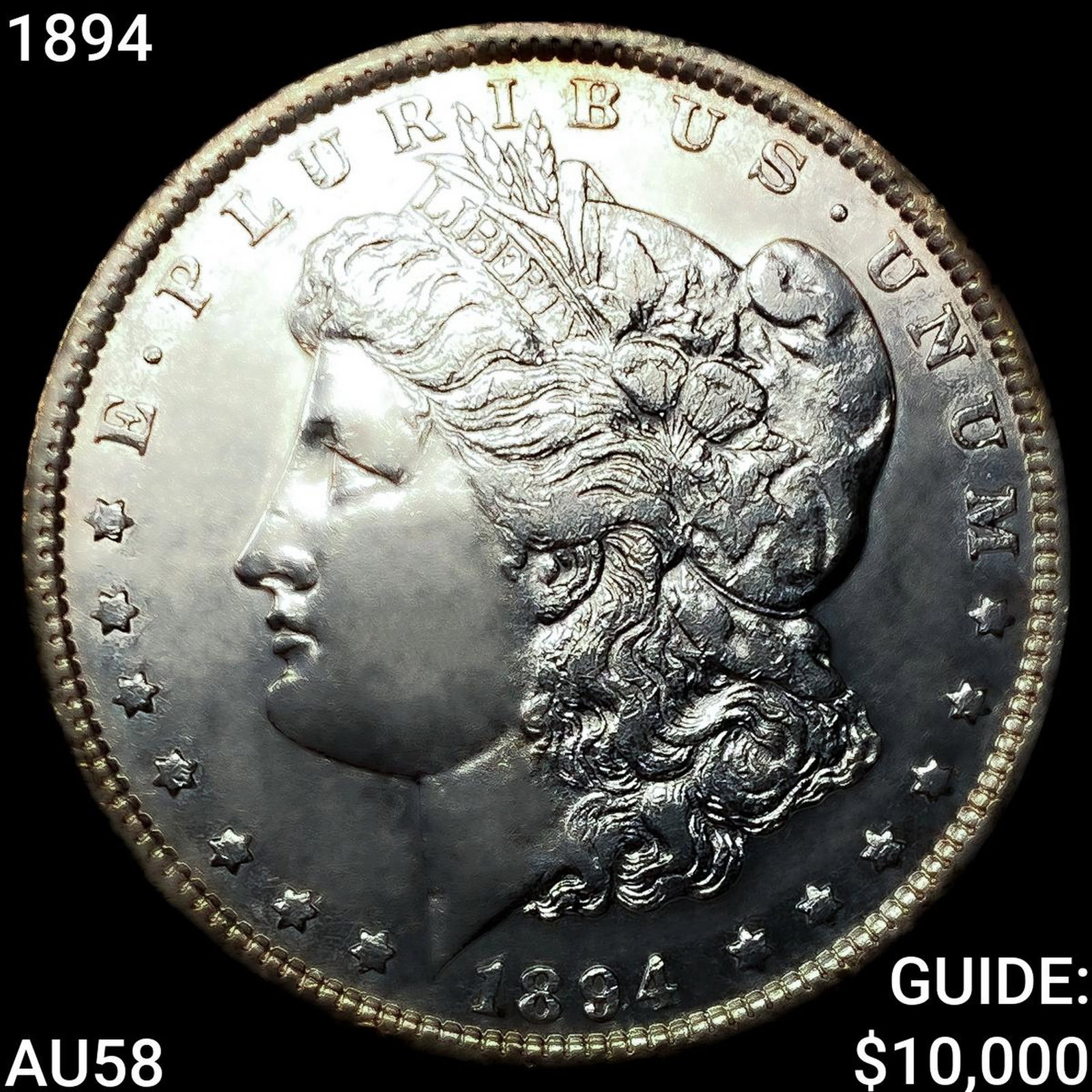 1894 Morgan Silver Dollar CHOICE AU: 1894 Morgan Silver Dollar CHOICE AU