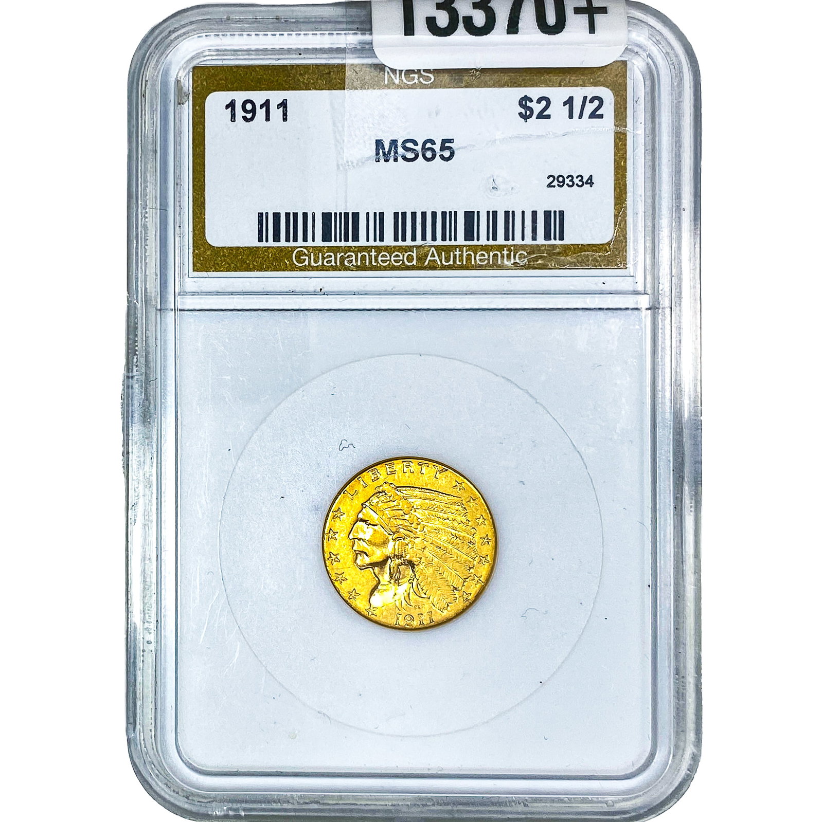 1911 $2.50 Gold Quarter Eagle NGS MS65: 1911 $2.50 Gold Quarter Eagle NGS MS65