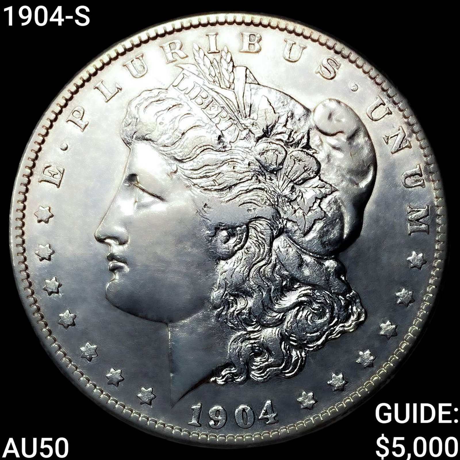1904-S Morgan Silver Dollar CLOSELY UNCIRCULATED: 1904-S Morgan Silver Dollar CLOSELY UNCIRCULATED