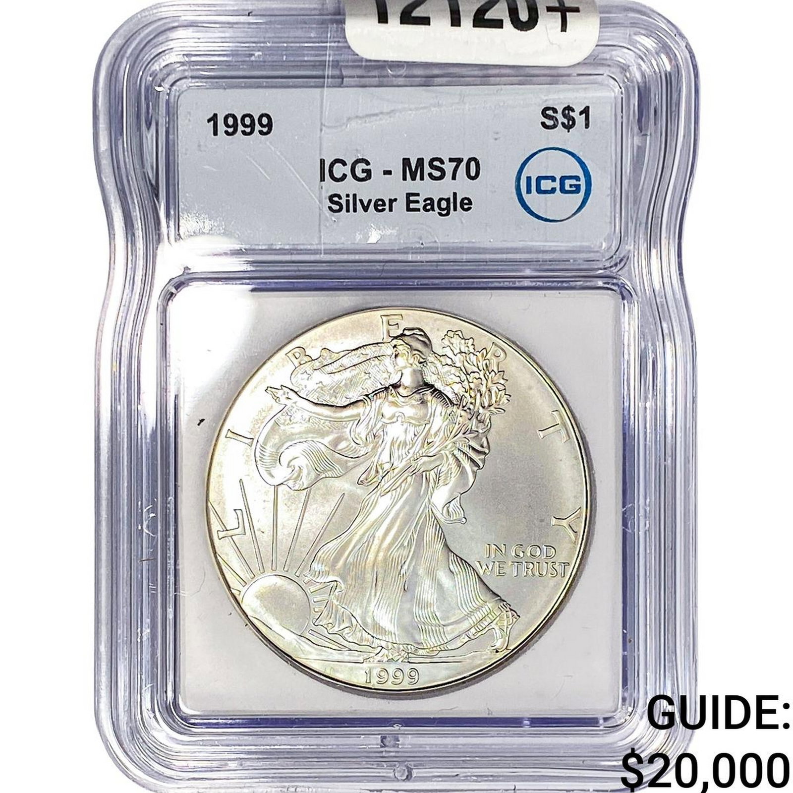 1999 Silver Eagle ICG MS70: 1999 Silver Eagle ICG MS70