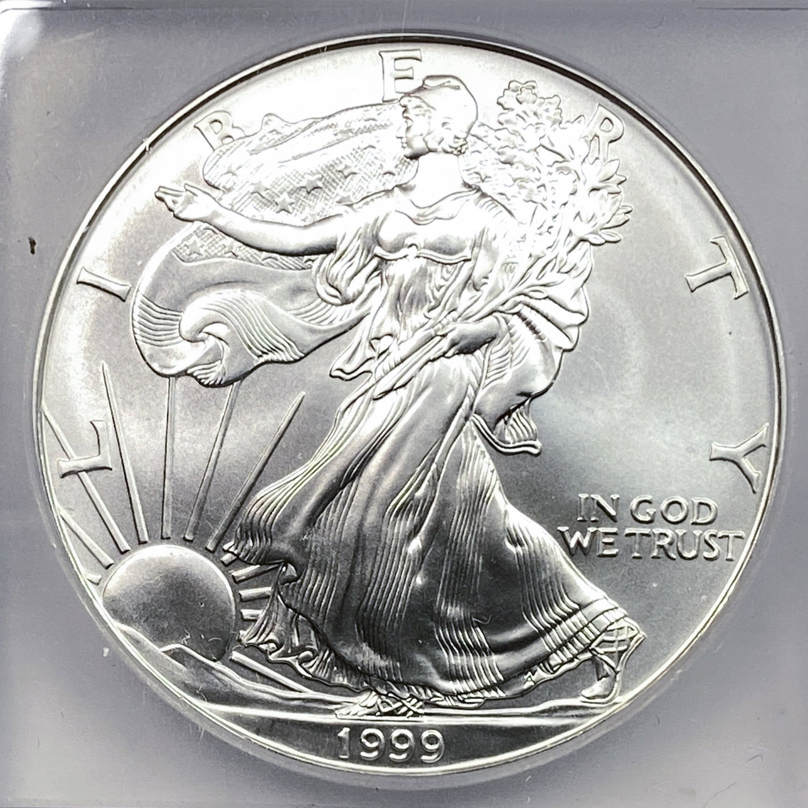 1999 Silver Eagle ICG MS70 - 3
