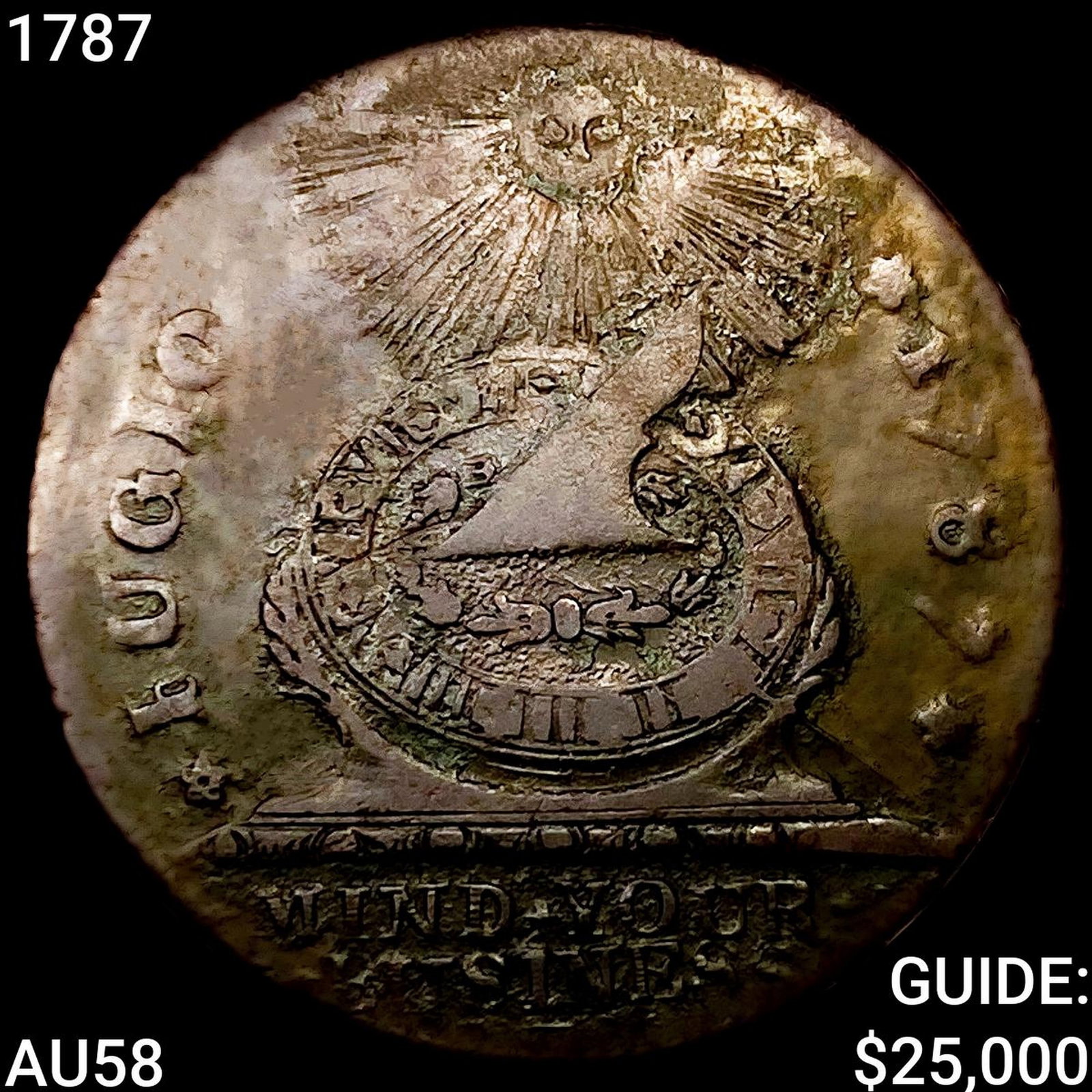 1787 Fugio Cent CHOICE AU: 1787 Fugio Cent CHOICE AU