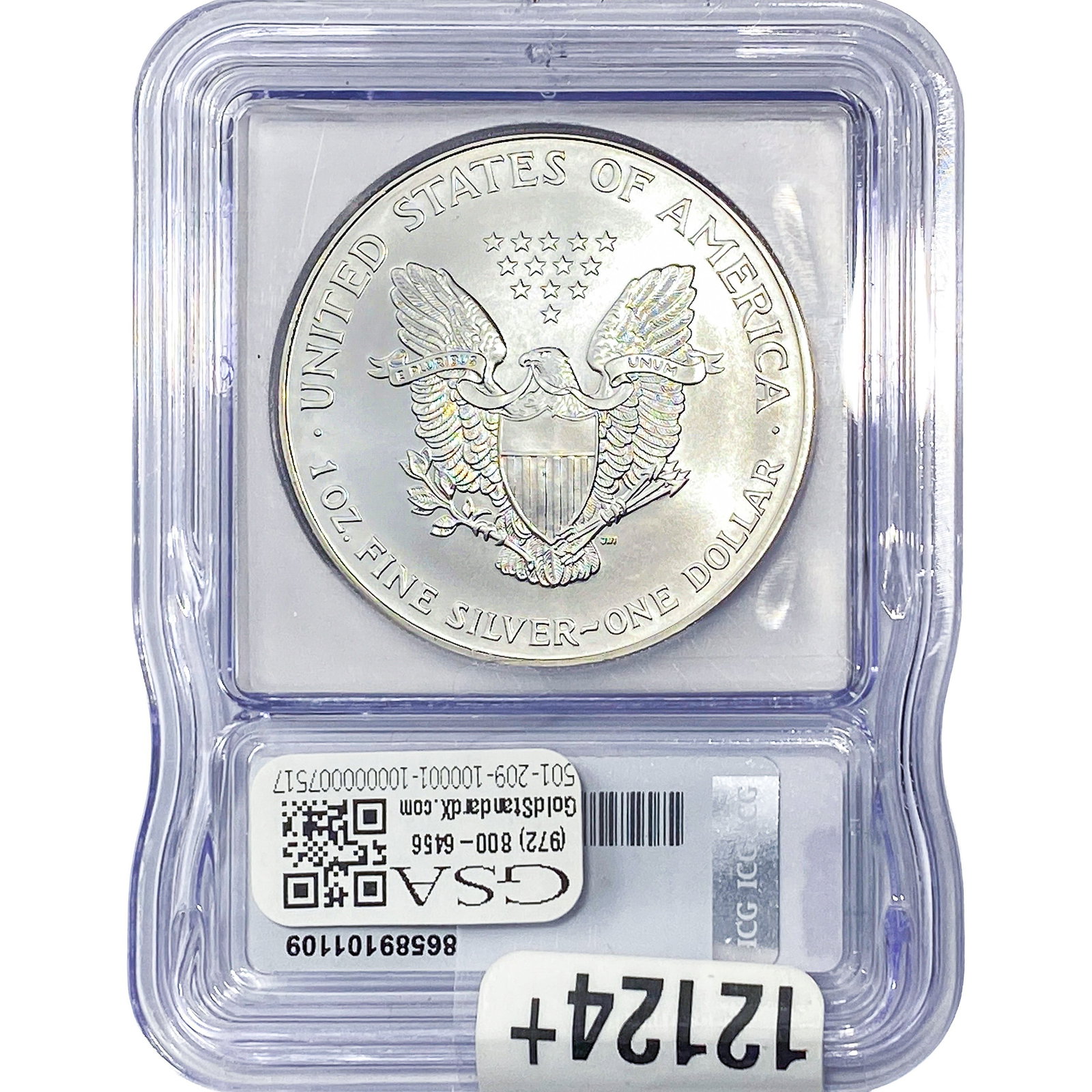 1999 Silver Eagle ICG MS70 - 2