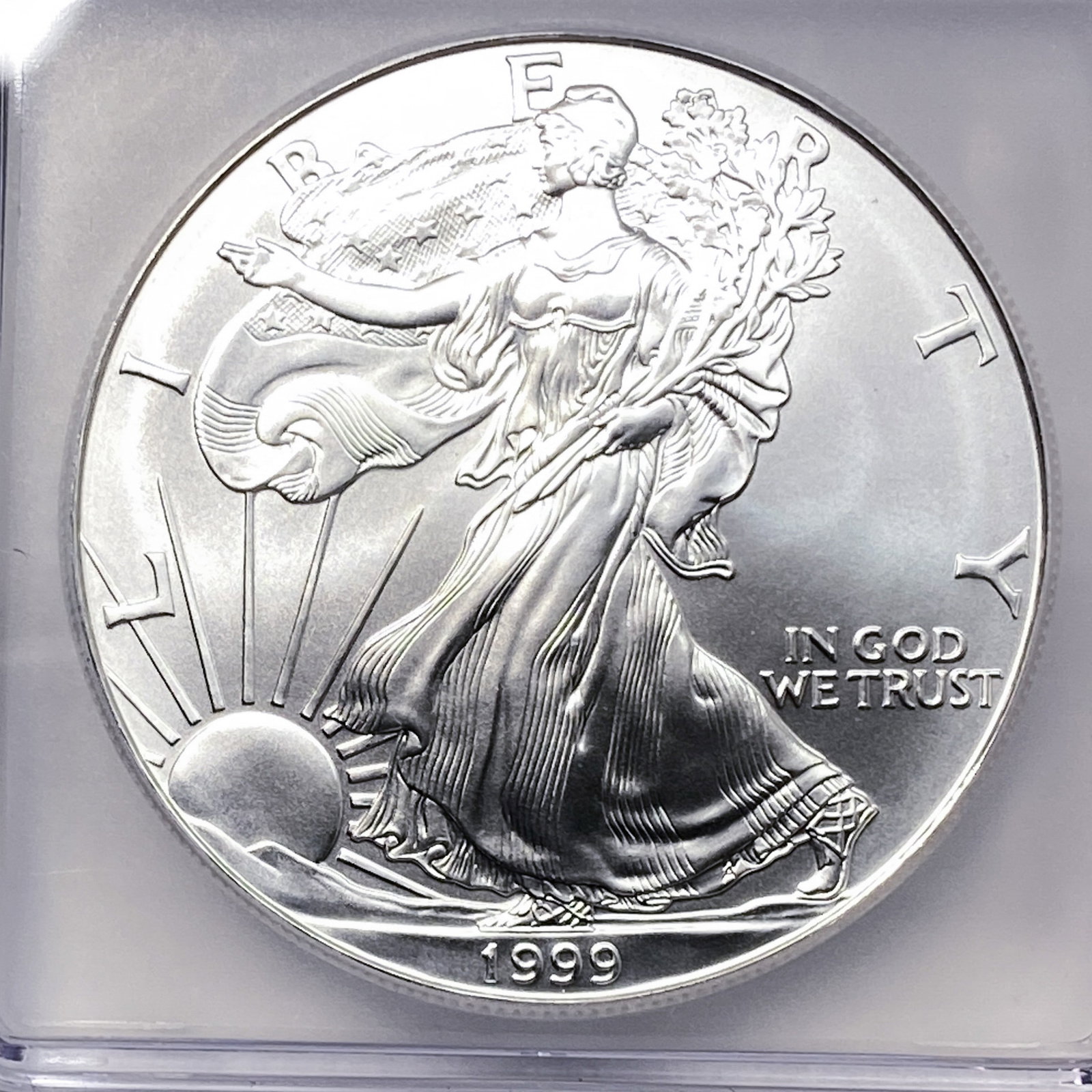 1999 Silver Eagle ICG MS70 - 3