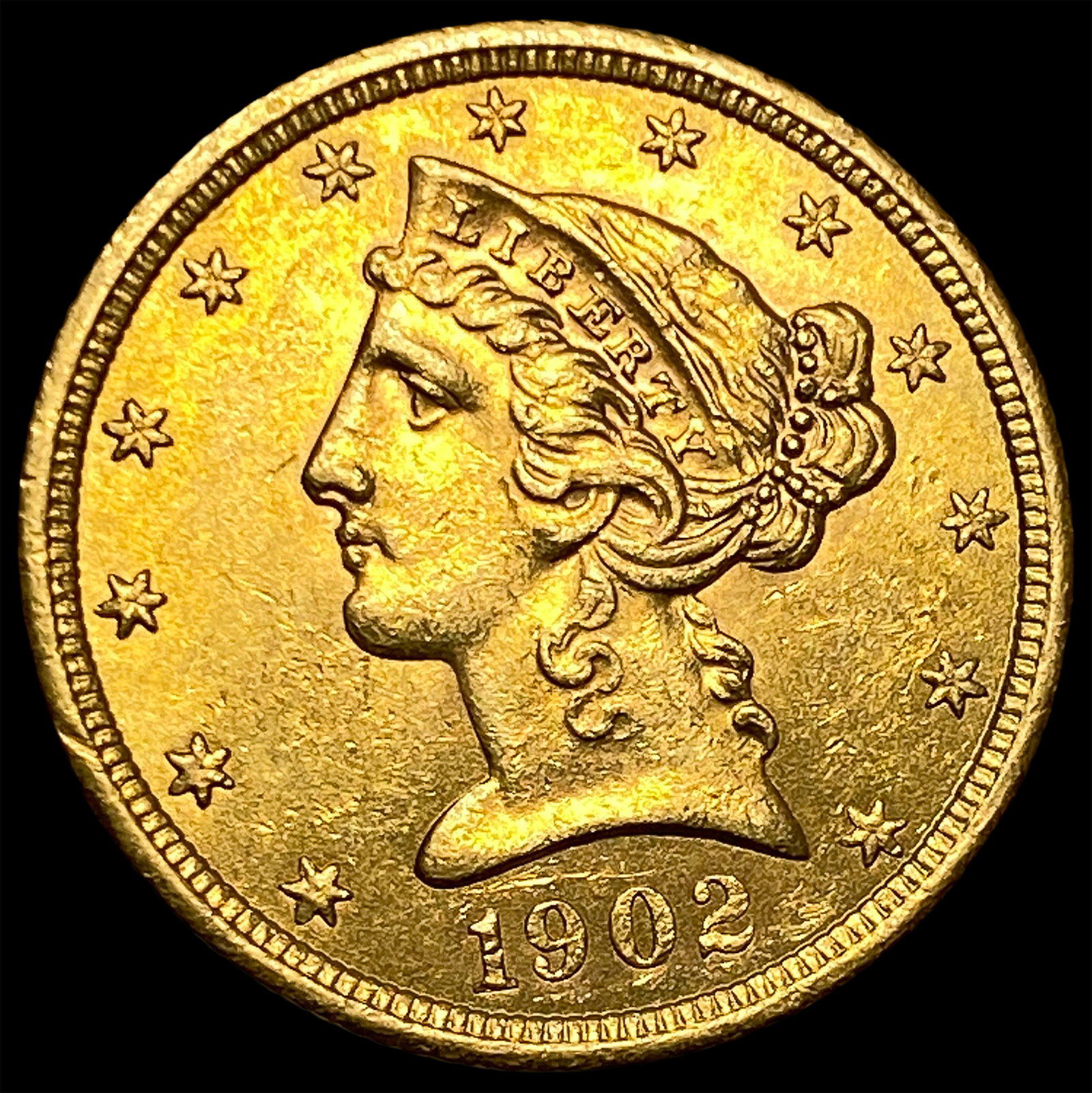 1902-S $5 Gold Half Eagle: 1902-S $5 Gold Half Eagle