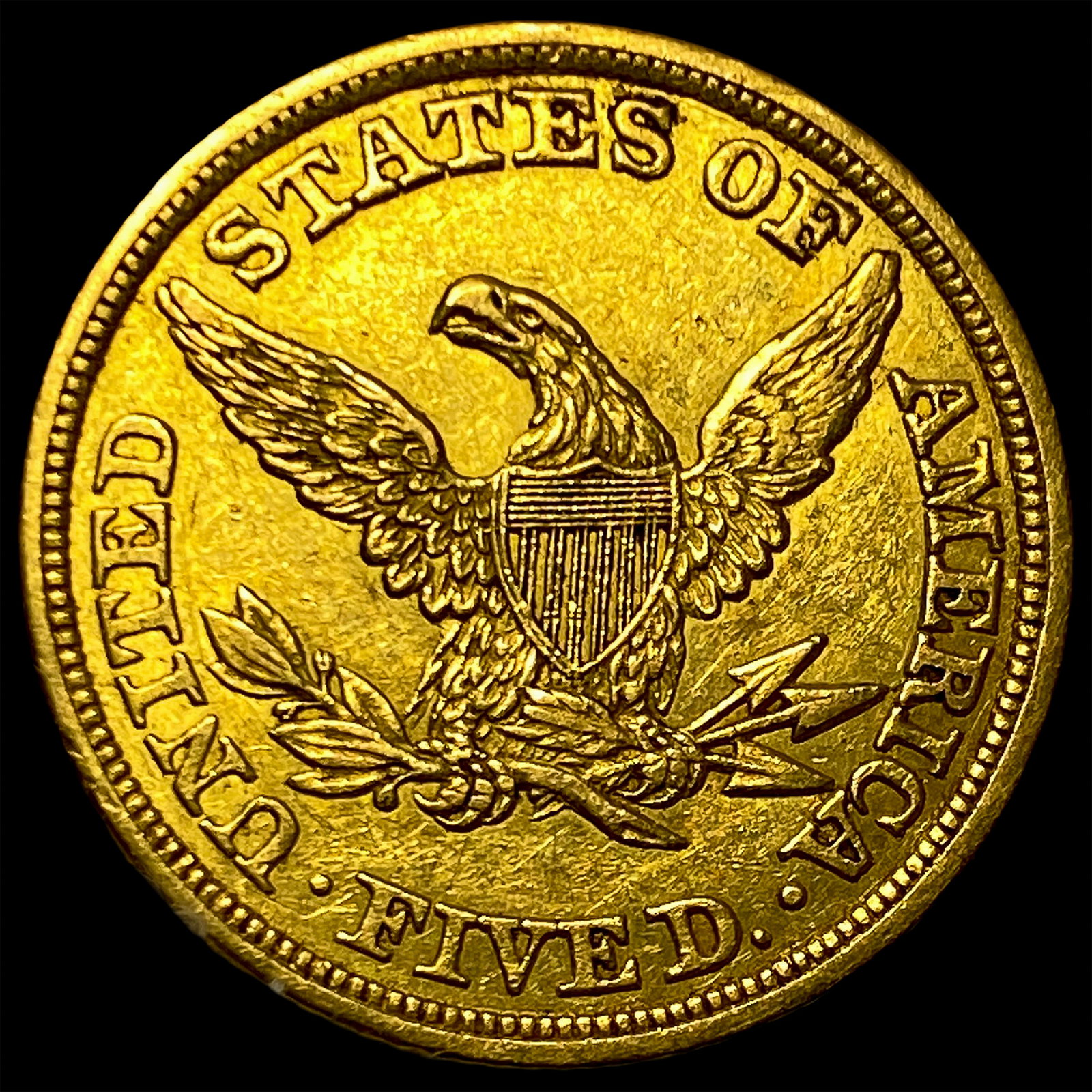 1843 $5 Gold Half Eagle - 2