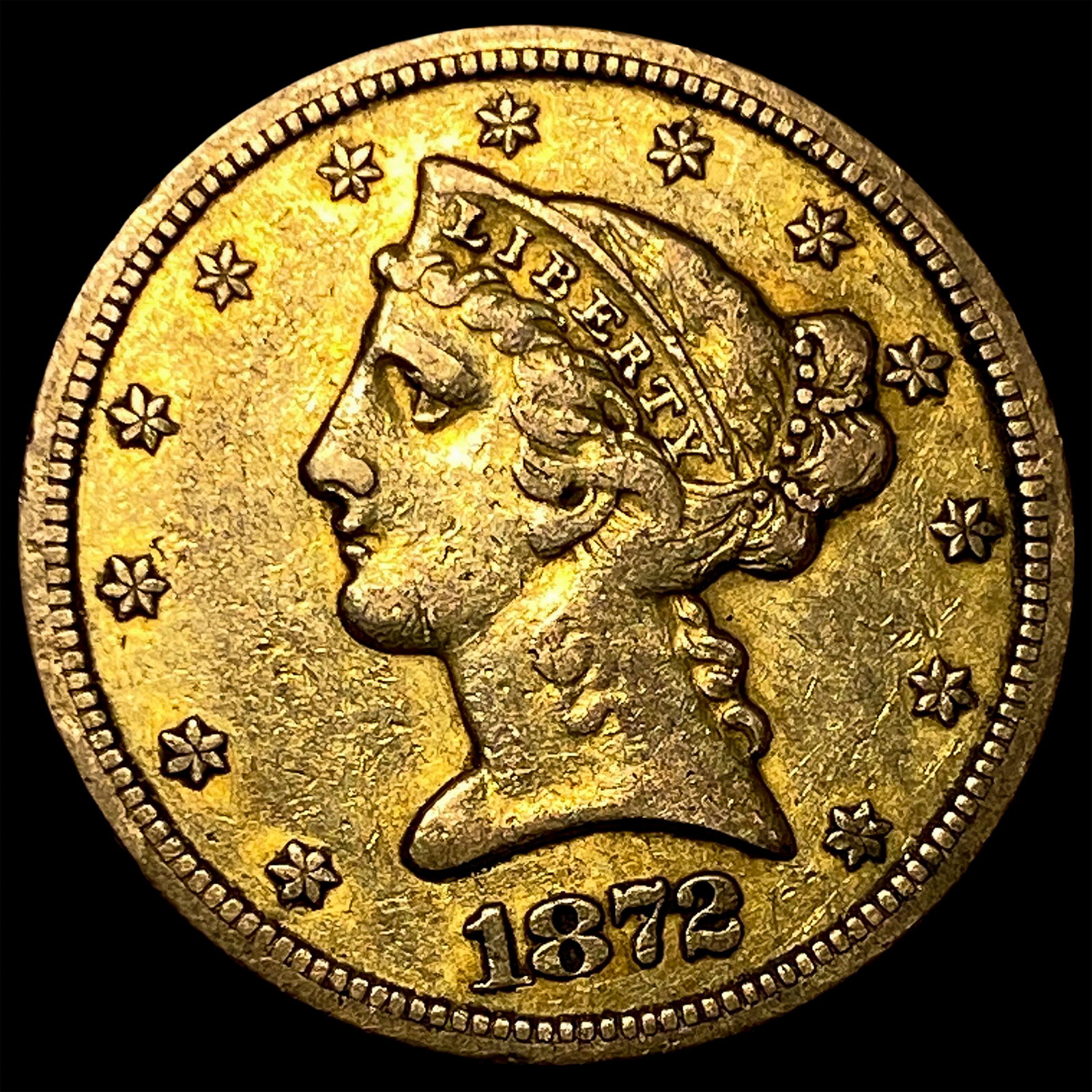 1872-S $5 Gold Half Eagle: 1872-S $5 Gold Half Eagle