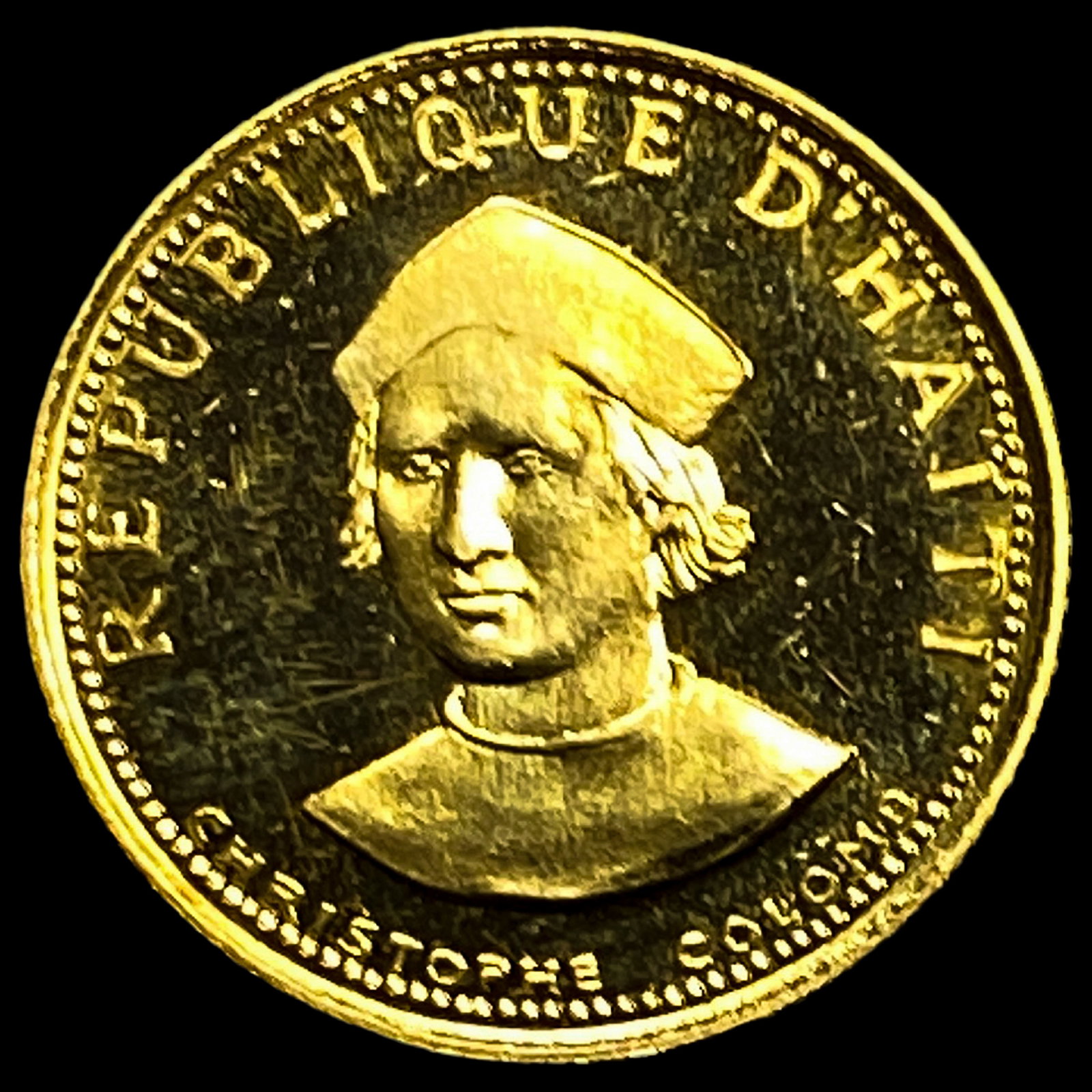 1973 Haiti Gold 100 Gourdes (1 of 3)
