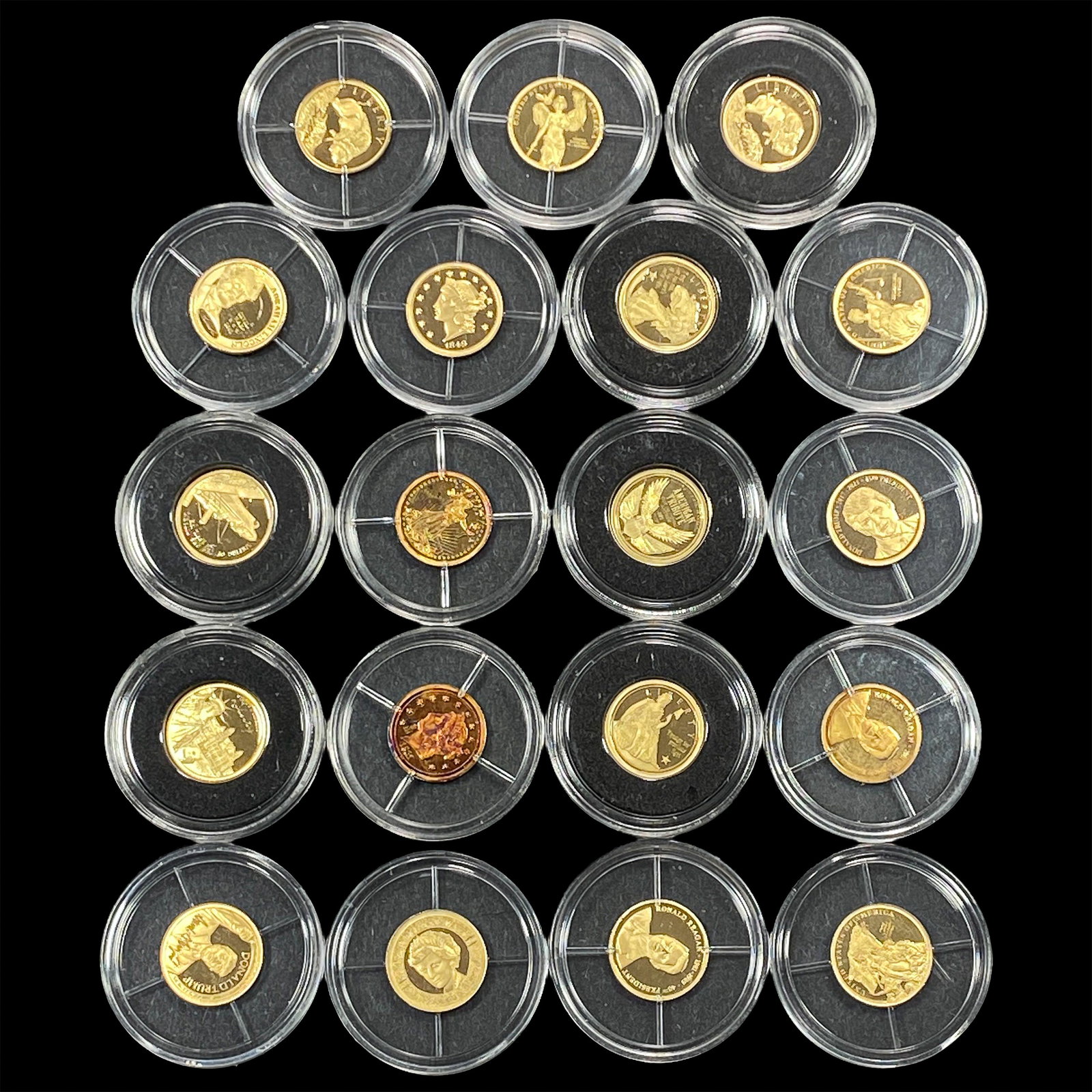 [19] 2009-2019 Lot of U.S. .585 Gold Coins 9.5g AGW: [19] 2009-2019 Lot of U.S. .585 Gold Coins 9.5g AGW