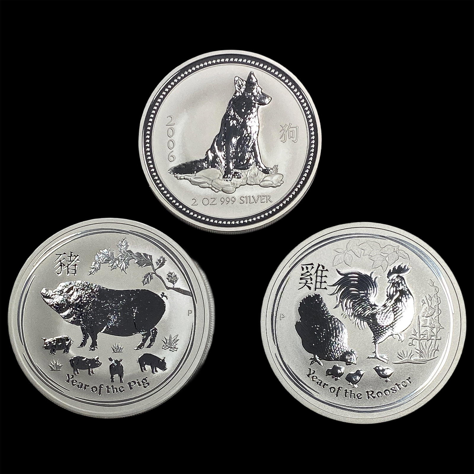 [3]2006-2019 Aus. 2oz Silver $2-Chinese Zodiac: [3]2006-2019 Aus. 2oz Silver $2-Chinese Zodiac
