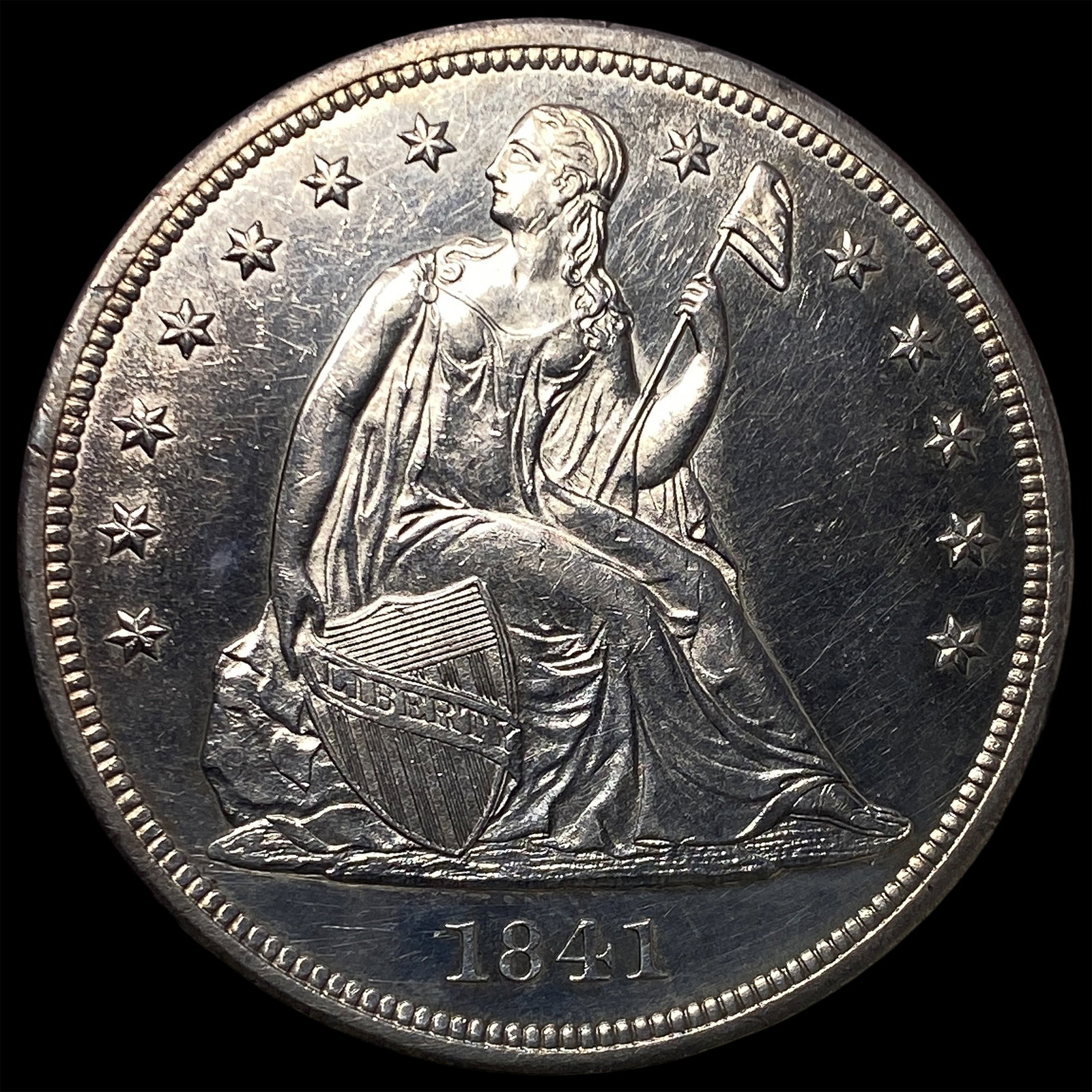 1841 Seated Liberty Dollar (1 of 2)