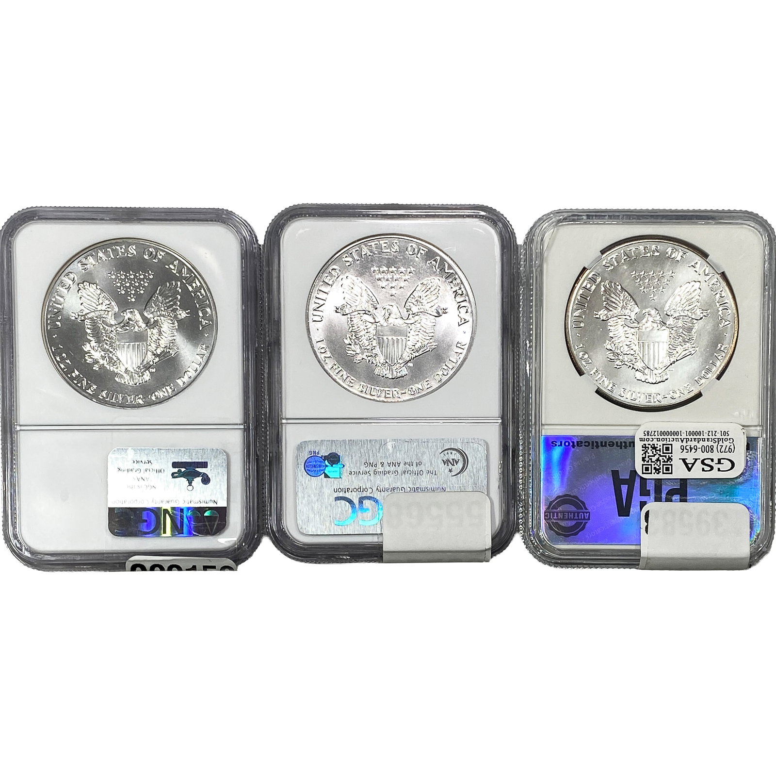 [3] 1989-1990 Silver Eagle PGA/NGC MS69 - 2