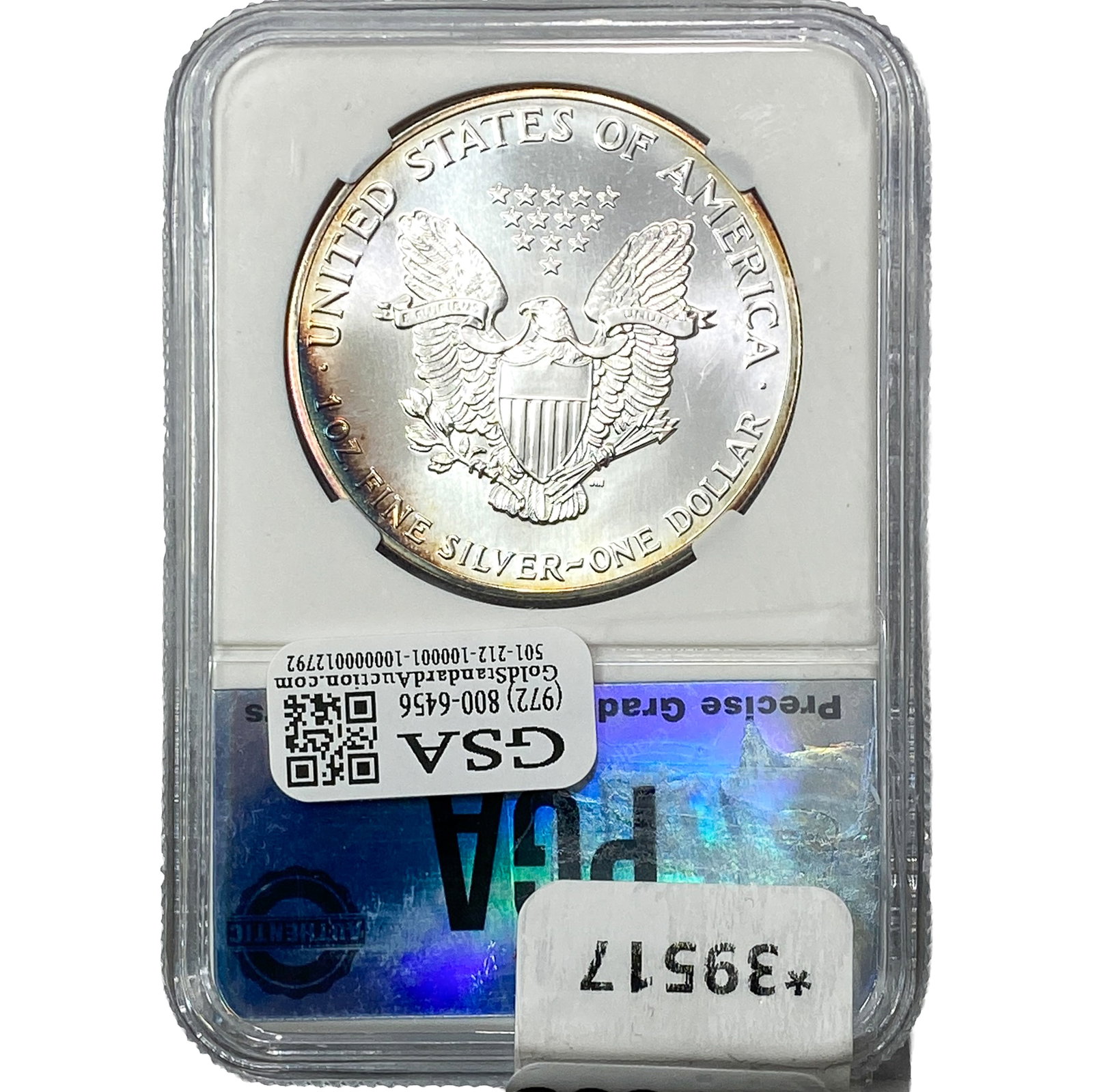 1989 Silver Eagle PGA MS70 - 2