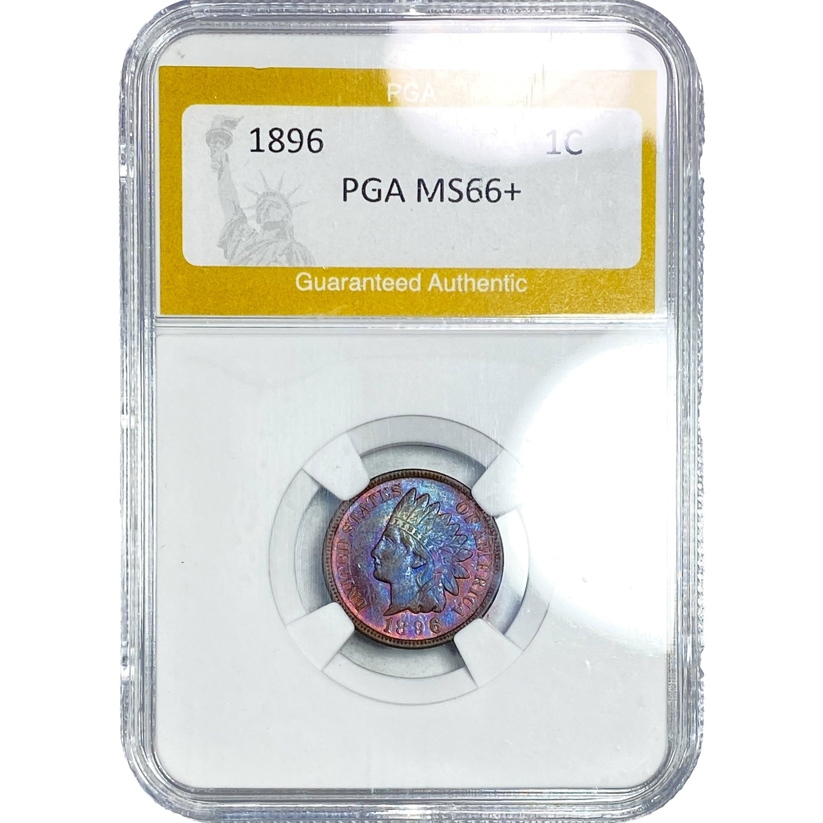 1896 Indian Head Cent PGA MS66+: 1896 Indian Head Cent PGA MS66+