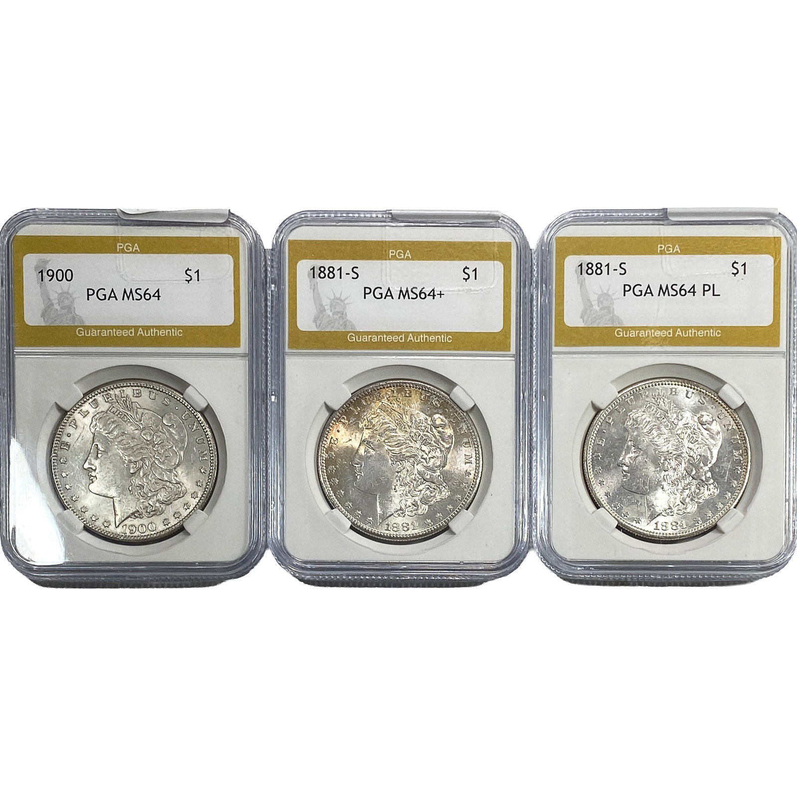 [3] 1881-1900 Morgan Silver Dollar PGA: [3] 1881-1900 Morgan Silver Dollar PGA