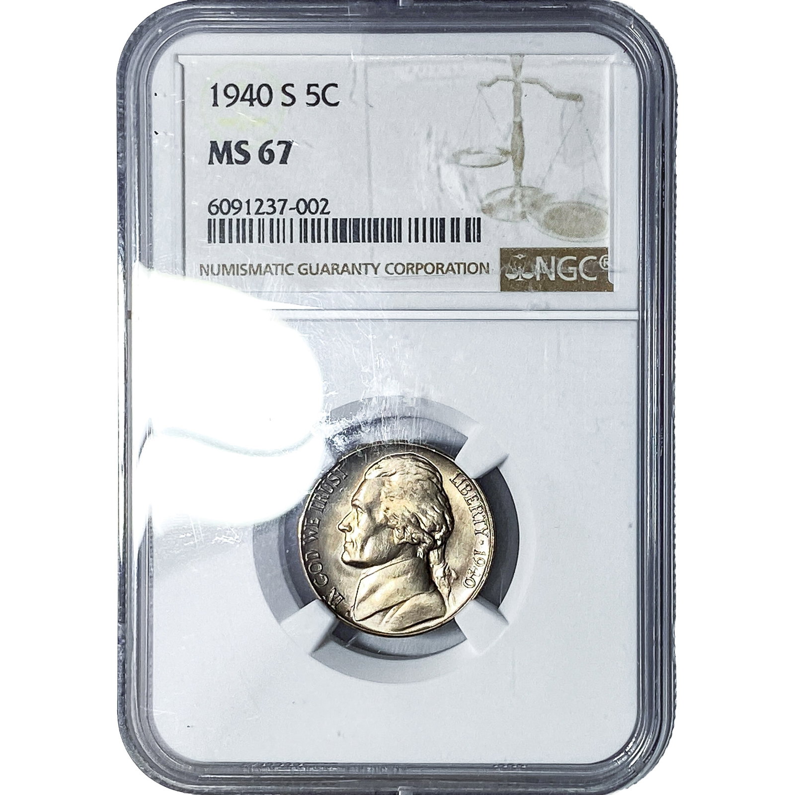 1940-S Jefferson Nickel NGC MS67 (1 of 2)