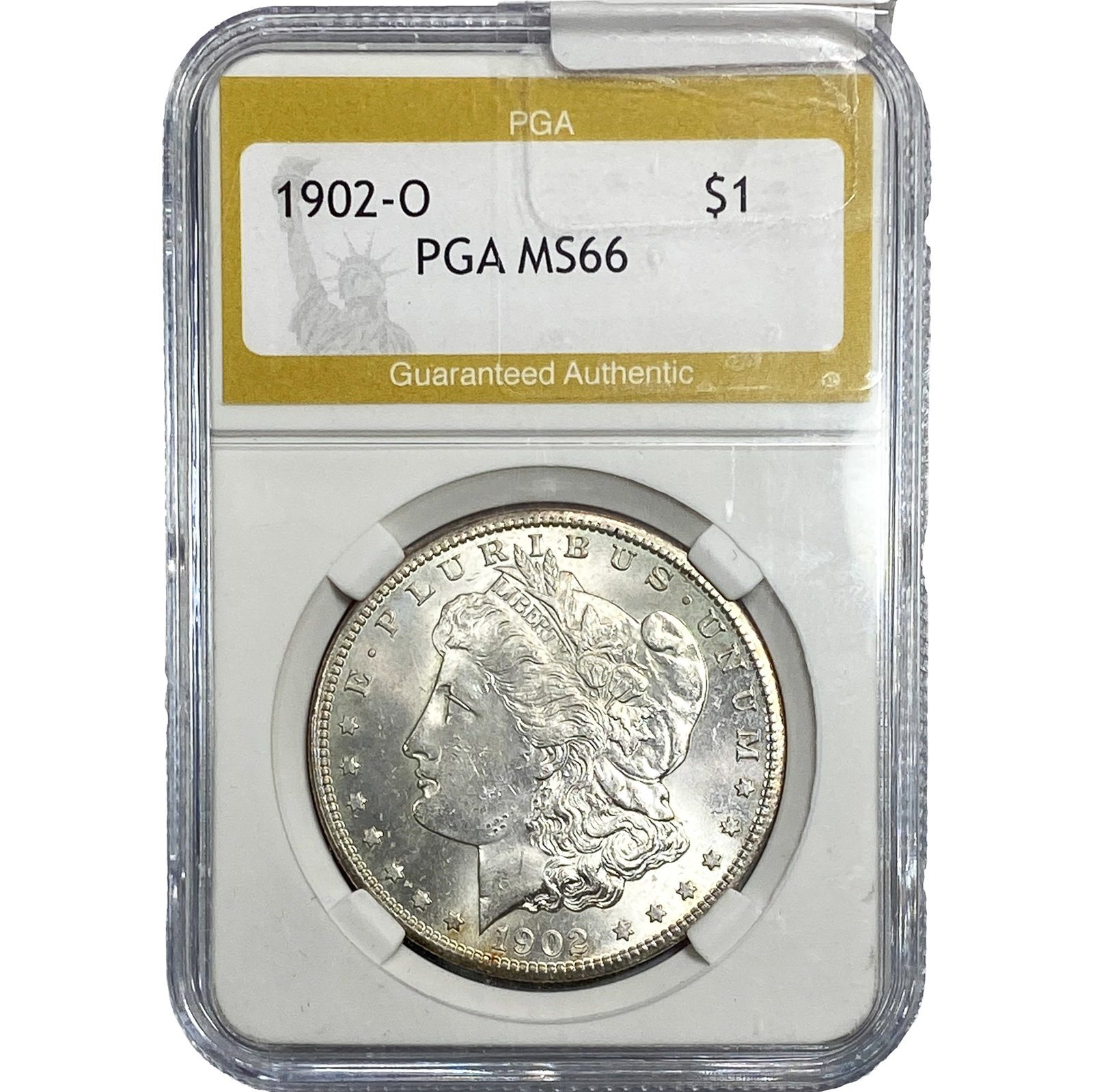 1902-O Morgan Silver Dollar PGA MS66: 1902-O Morgan Silver Dollar PGA MS66