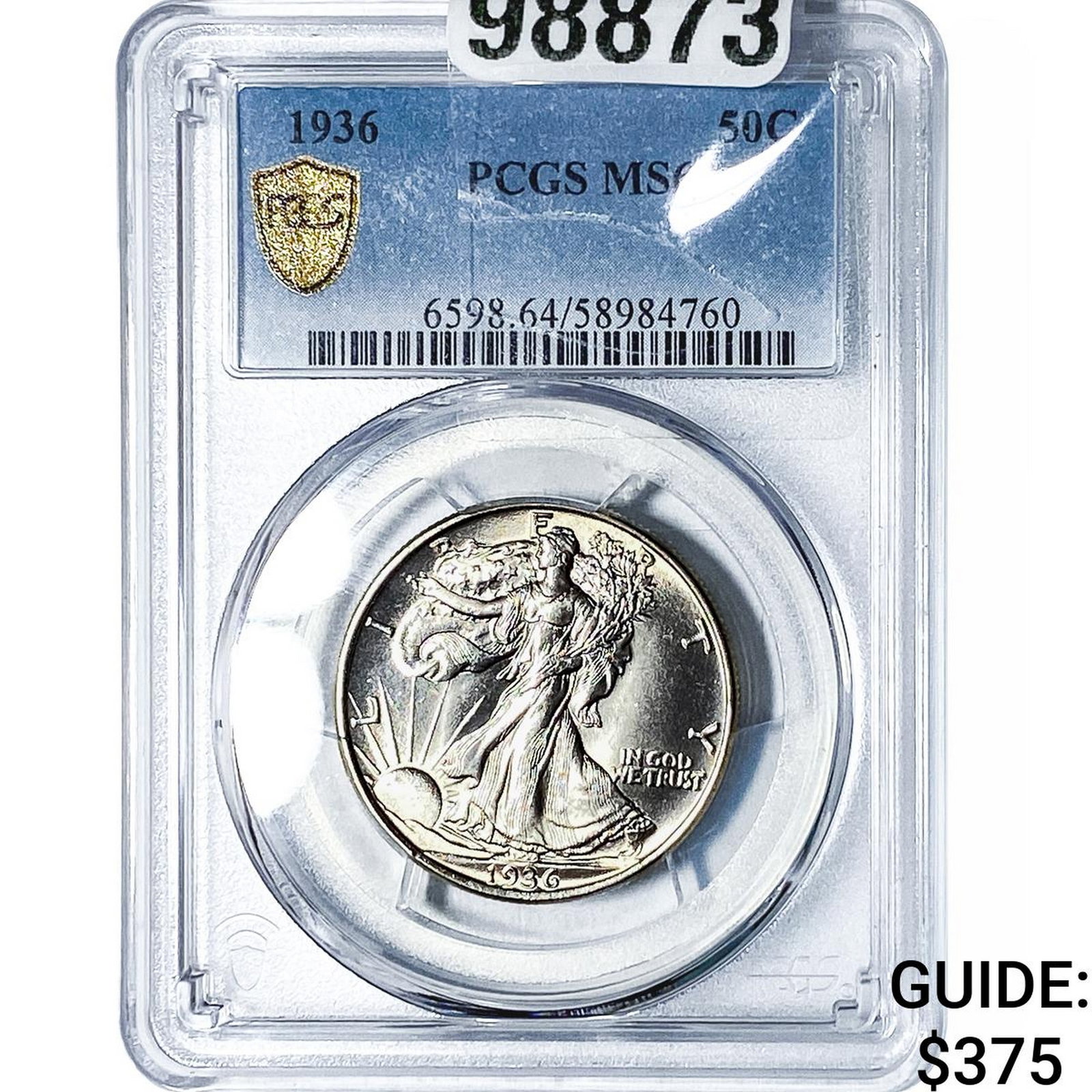 1936 Walking Liberty Half Dollar PCGS MS64: 1936 Walking Liberty Half Dollar PCGS MS64