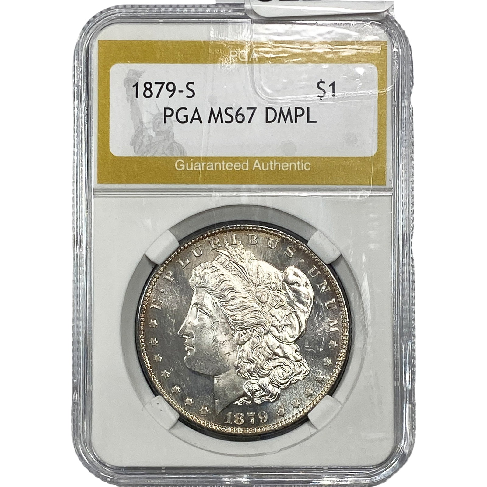 1879-S Morgan Silver Dollar PGA MS67 DMPL: 1879-S Morgan Silver Dollar PGA MS67 DMPL