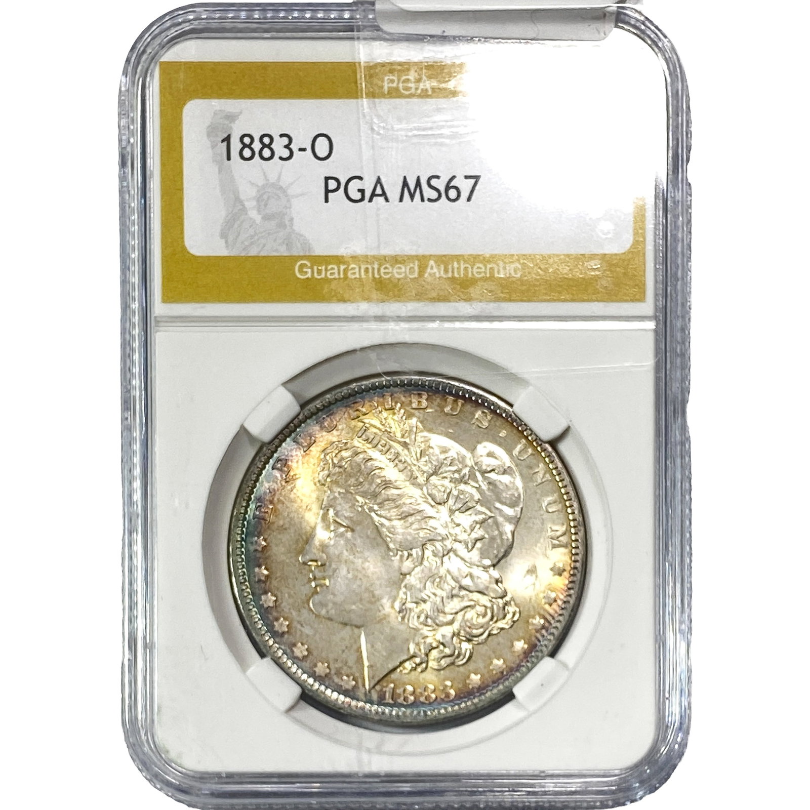 1883-O Morgan Silver Dollar PGA MS67: 1883-O Morgan Silver Dollar PGA MS67