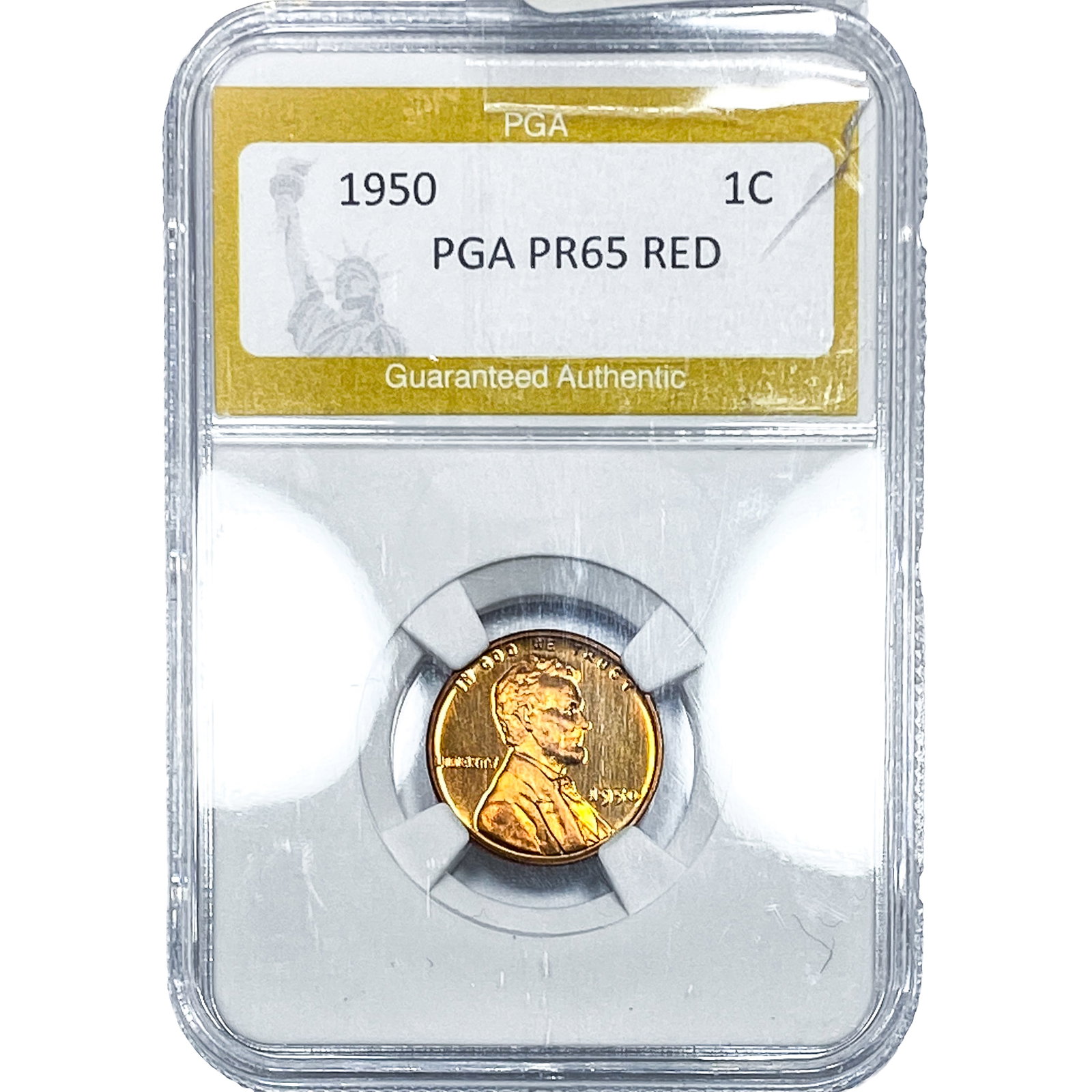 1950 Wheat Cent PGA PR65 Red: 1950 Wheat Cent PGA PR65 Red