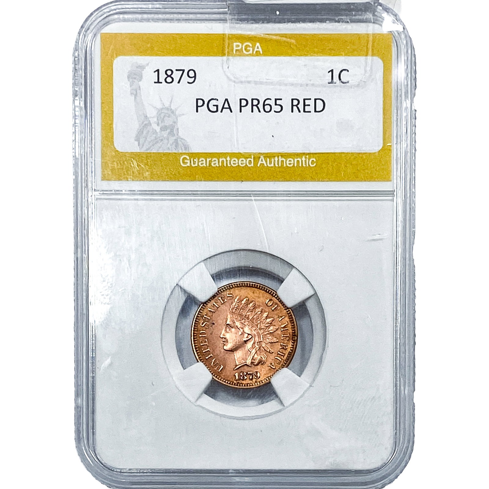1879 Indian Head Cent PGA PR65 Red: 1879 Indian Head Cent PGA PR65 Red