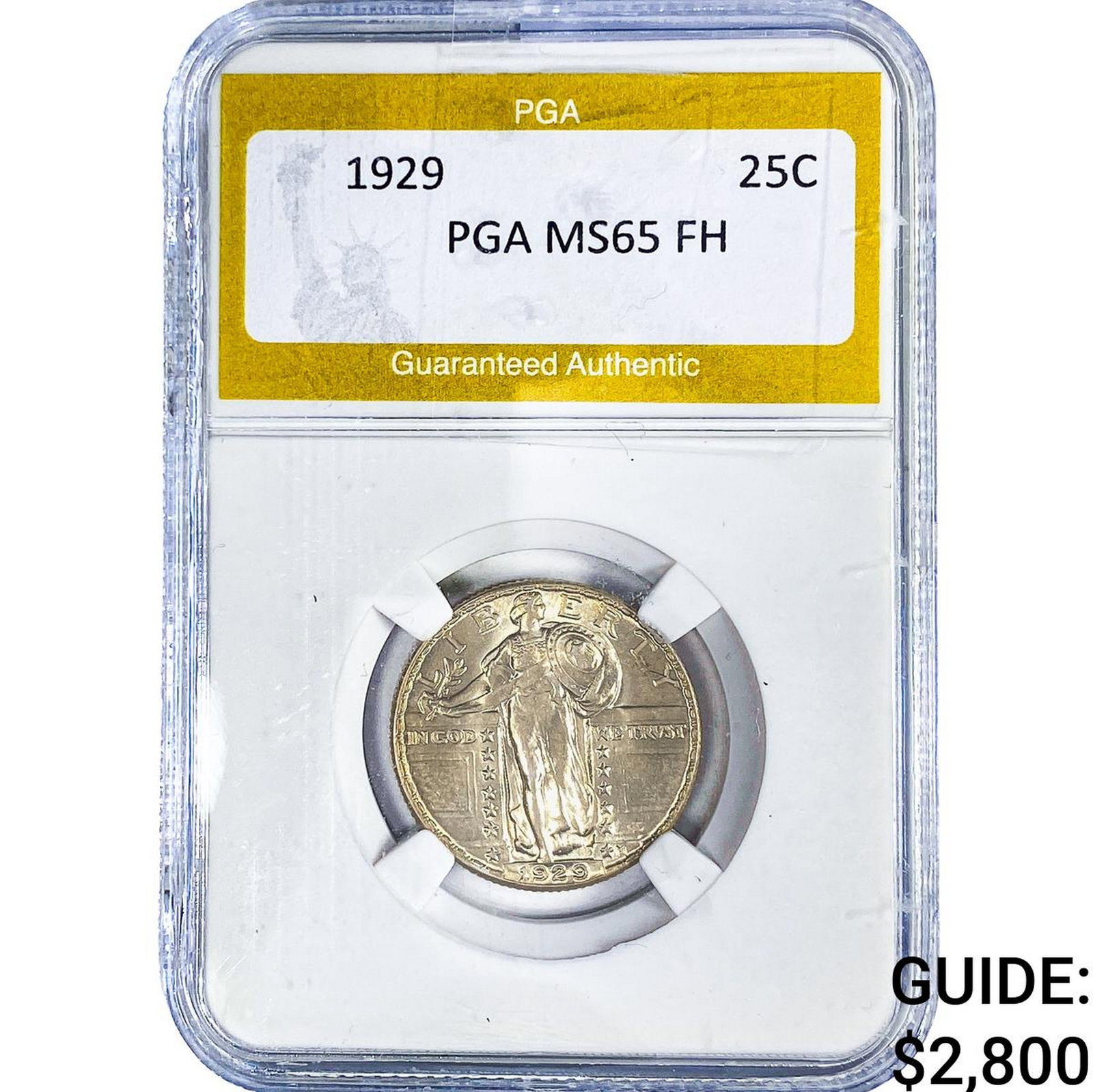 1929 Standing Liberty Quarter PGA MS65 FH (1 of 2)