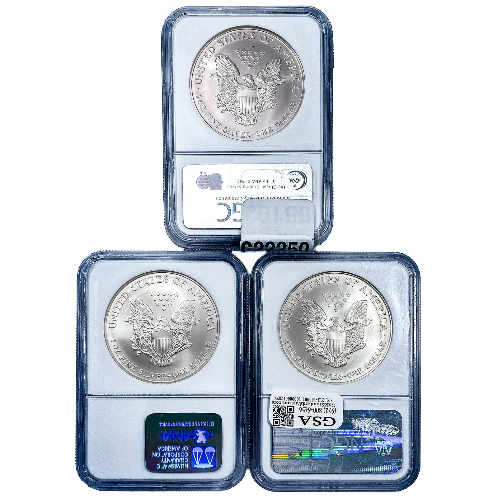 [3] 1994-2001 Silver Eagle NGC MS69 - 2