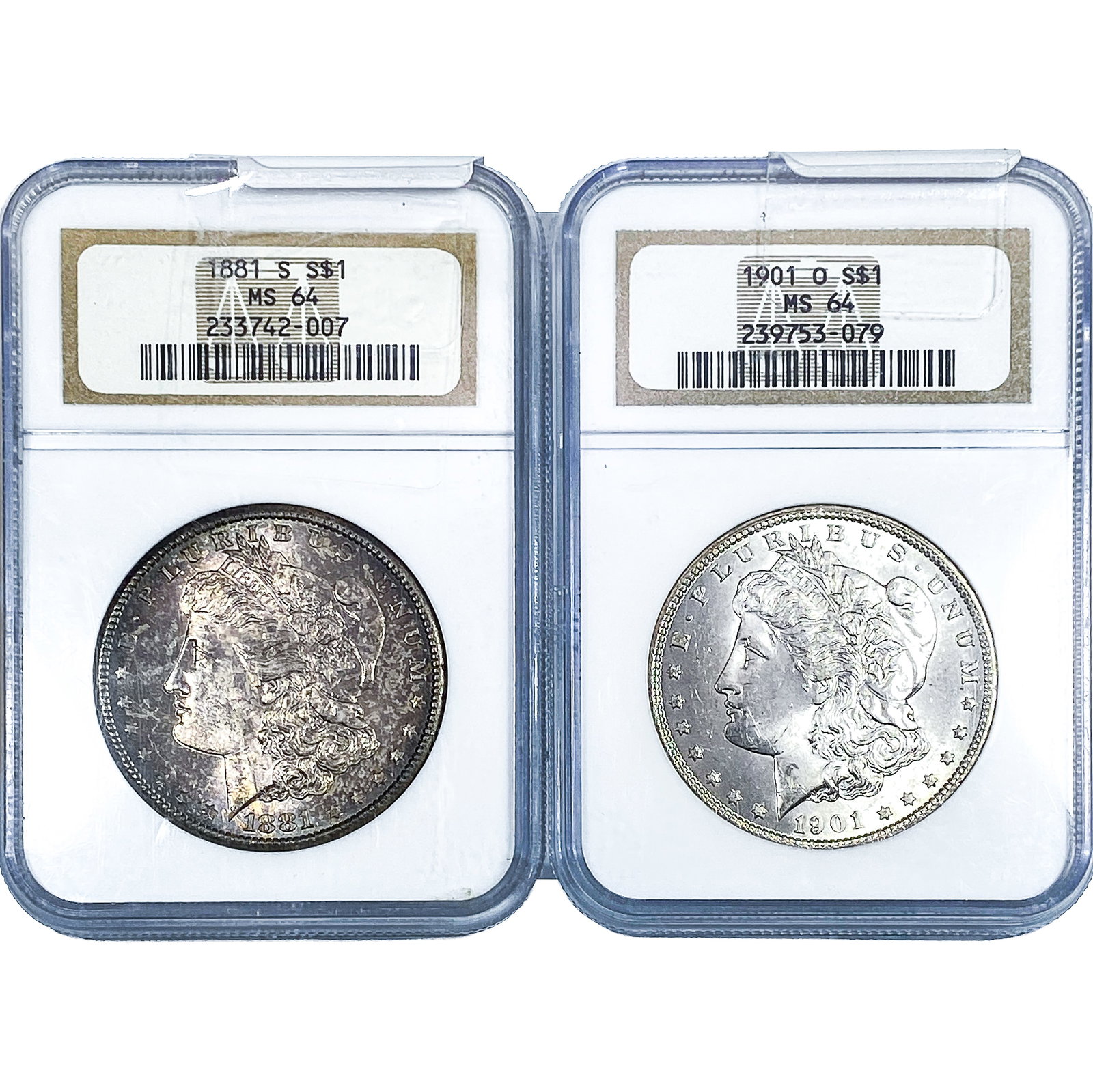 [2] 1881-1901 Morgan Silver Dollar NGC MS64: [2] 1881-1901 Morgan Silver Dollar NGC MS64