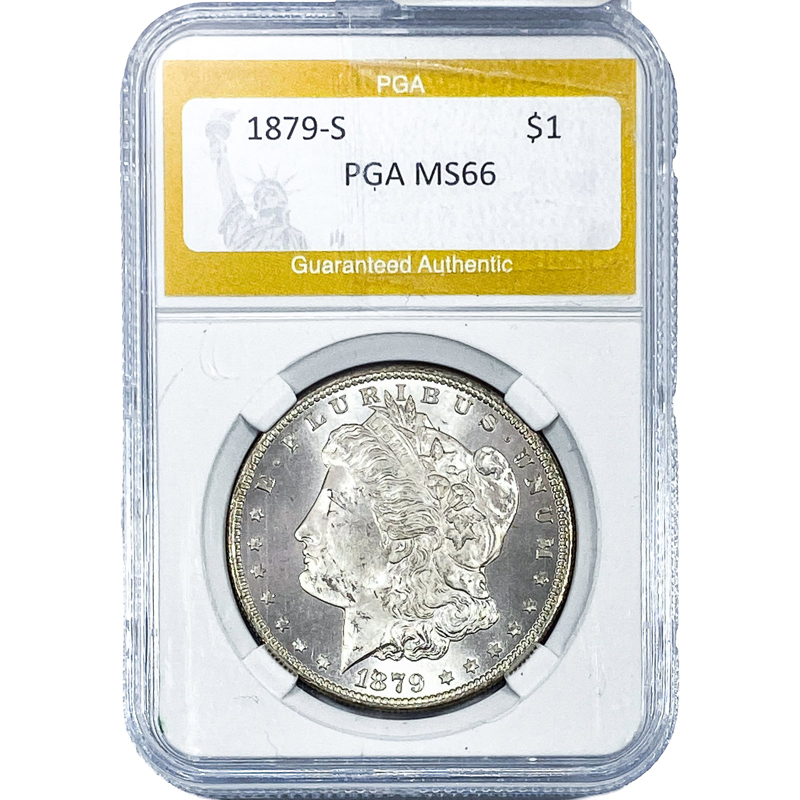1879-S Morgan Silver Dollar PGA MS66: 1879-S Morgan Silver Dollar PGA MS66