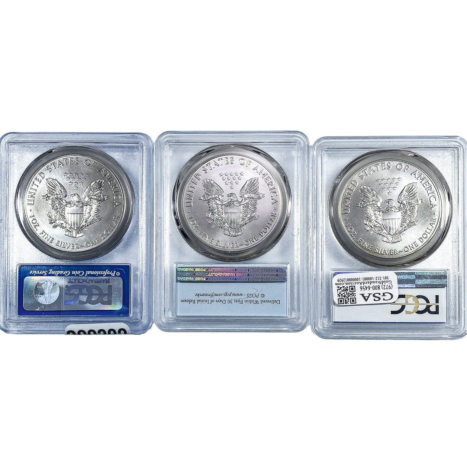 [3] 2014-2016 Silver Eagle PCGS MS70 - 2