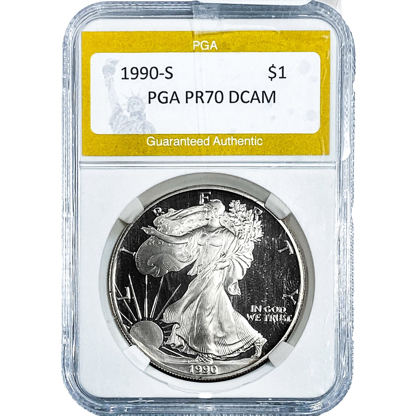 1990-S Silver Eagle PGA PR70 DCAM: 1990-S Silver Eagle PGA PR70 DCAM