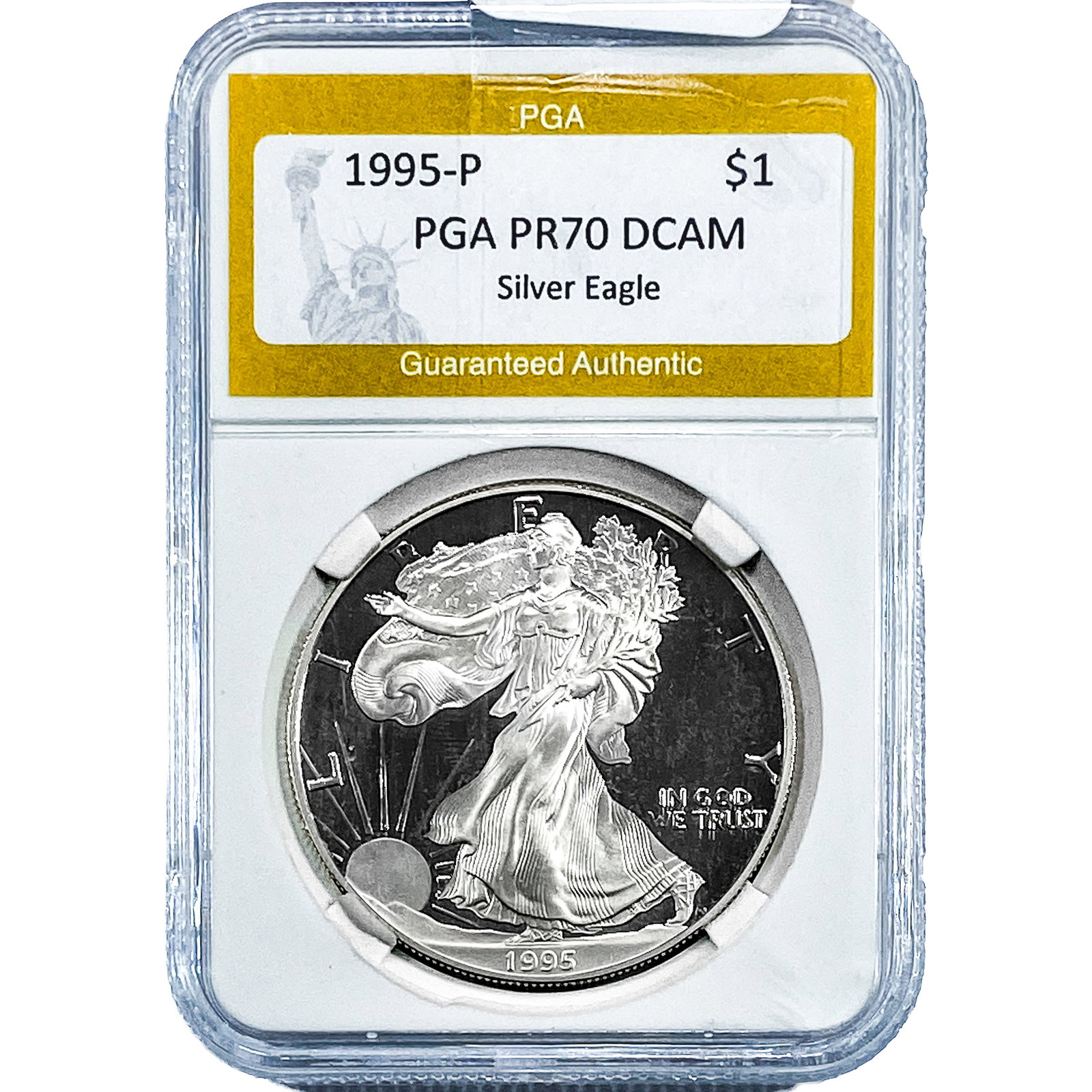 1995-P Silver Eagle PGA PR70 DCAM: 1995-P Silver Eagle PGA PR70 DCAM