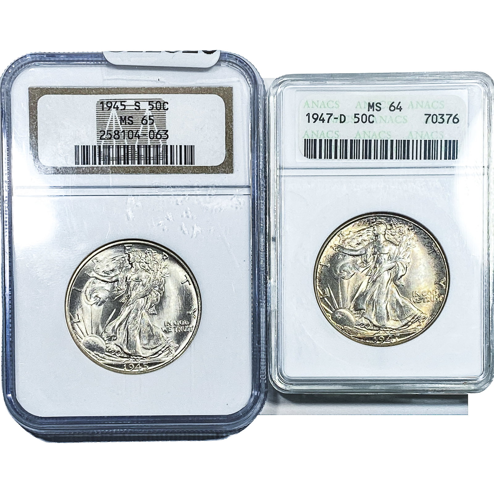 [2]1945-1947 Walking Liberty Half Dollar NGC/ANACS: [2]1945-1947 Walking Liberty Half Dollar NGC/ANACS