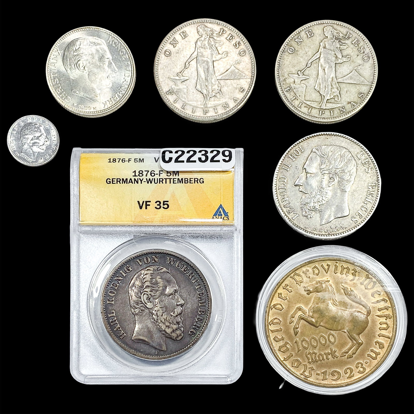[7] 1875-1930 Foreign Coin Lot (1 of 2)