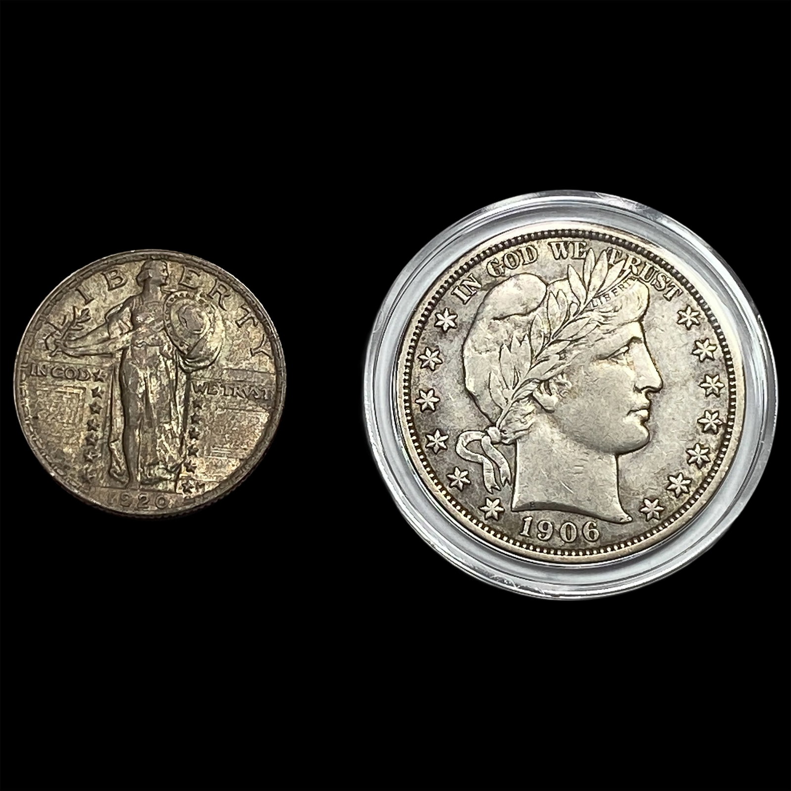[2] 1906-1920 U.S. Silver Coin Lot 25C & 50C (1 of 2)