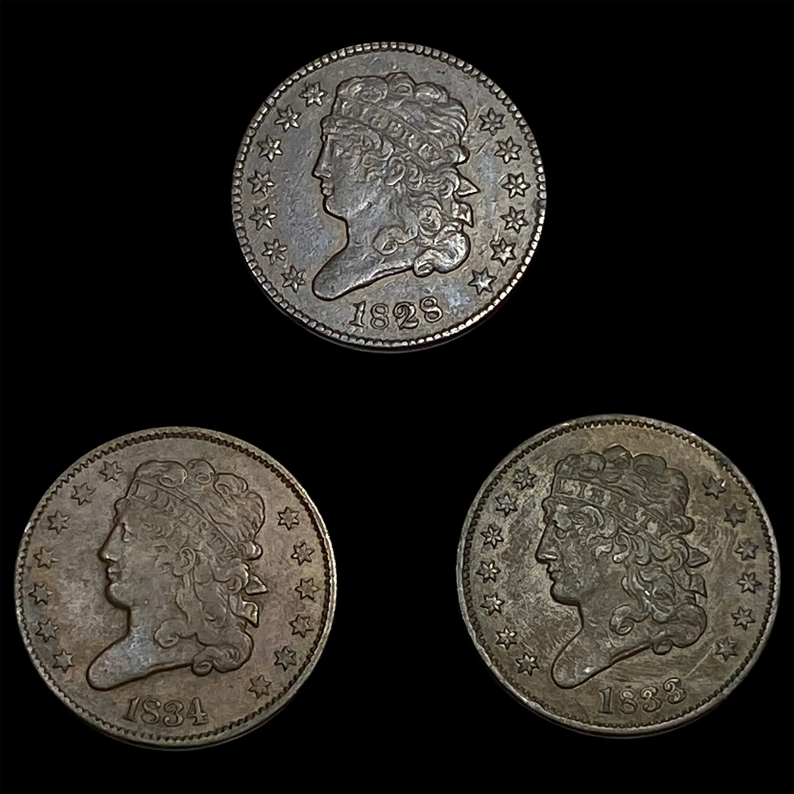 [3] 1828-1834 Classic Head Half Cent: [3] 1828-1834 Classic Head Half Cent