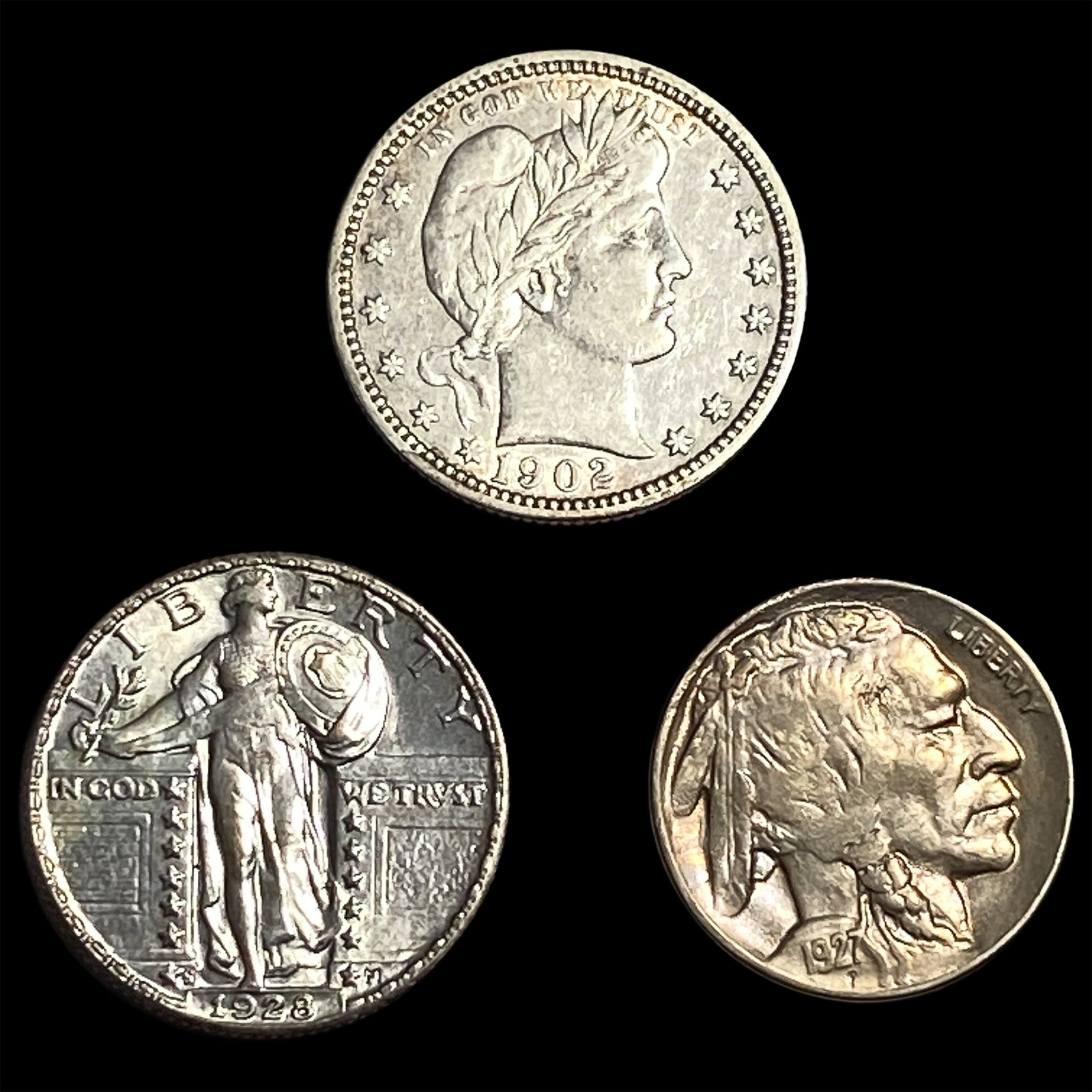 [3] 1902-1928 U.S. Coin Lot 5C & 25C (1 of 2)