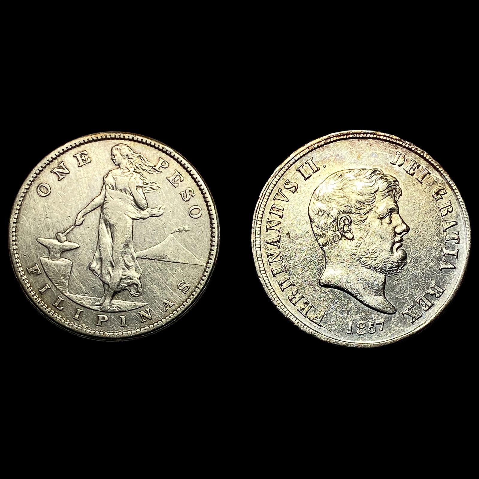 [2] 1857-1907 Foreign Silver Coin Lot: [2] 1857-1907 Foreign Silver Coin Lot